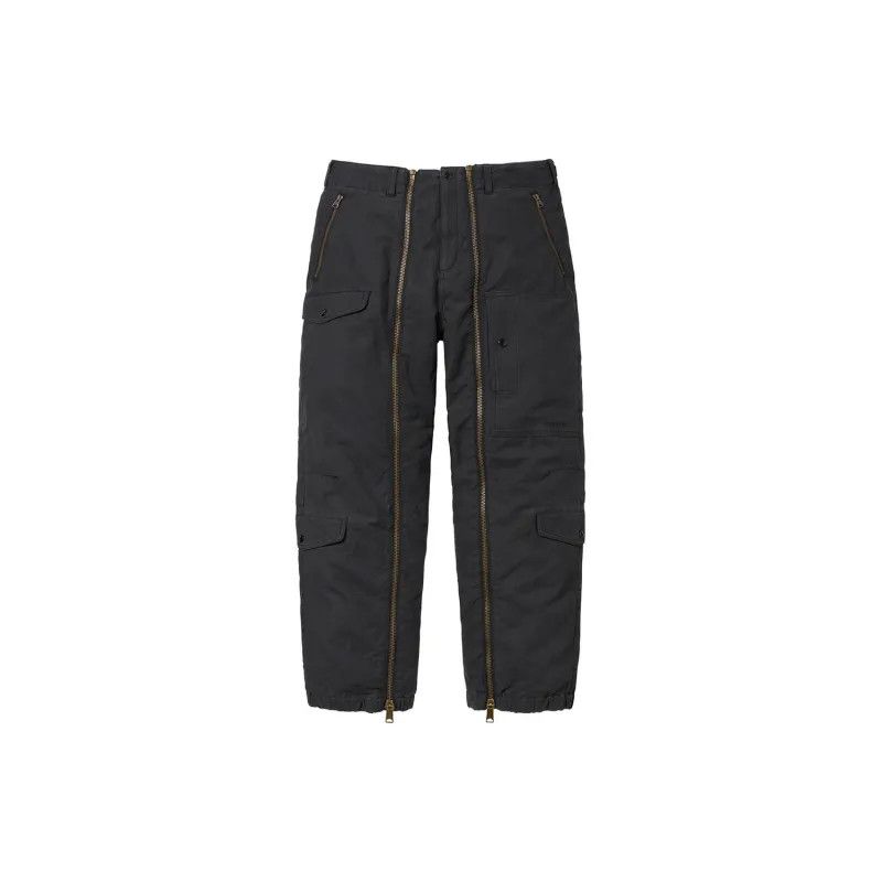 Supreme o1tko11224 Padded Front Zip-up Pant in Black Size US 30 / EU 46 - 3 Thumbnail