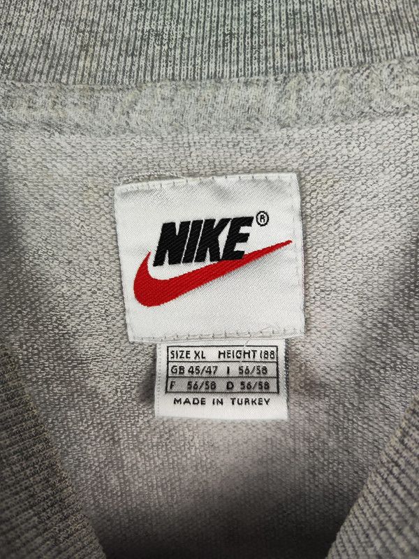 Nike × Vintage Men's Nike Spellout Vintage 90s sweatshirt Size US XL / EU 56 / 4 - 4 Thumbnail