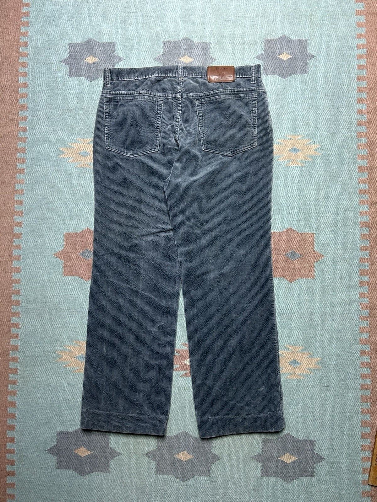 Vintage Vtg polo Ralph Lauren corduroy pants straight baggy 36x30 Size US 36 / EU 52 - 1 Thumbnail