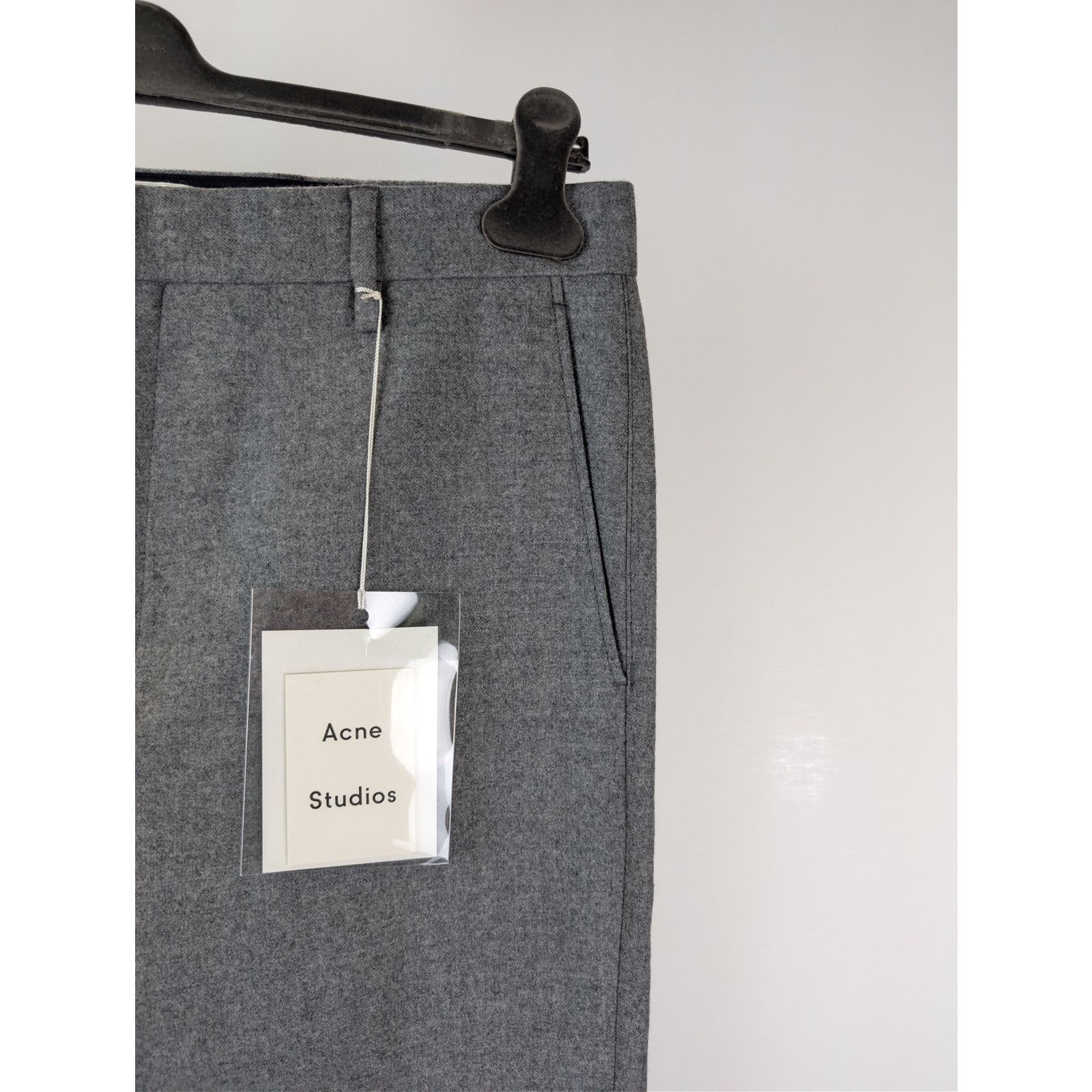 Acne Studios o1rshd1 Pro Flannel PAW16 Trouser Causal Pants in Light Grey Size US 34 / EU 50 - 5 Thumbnail