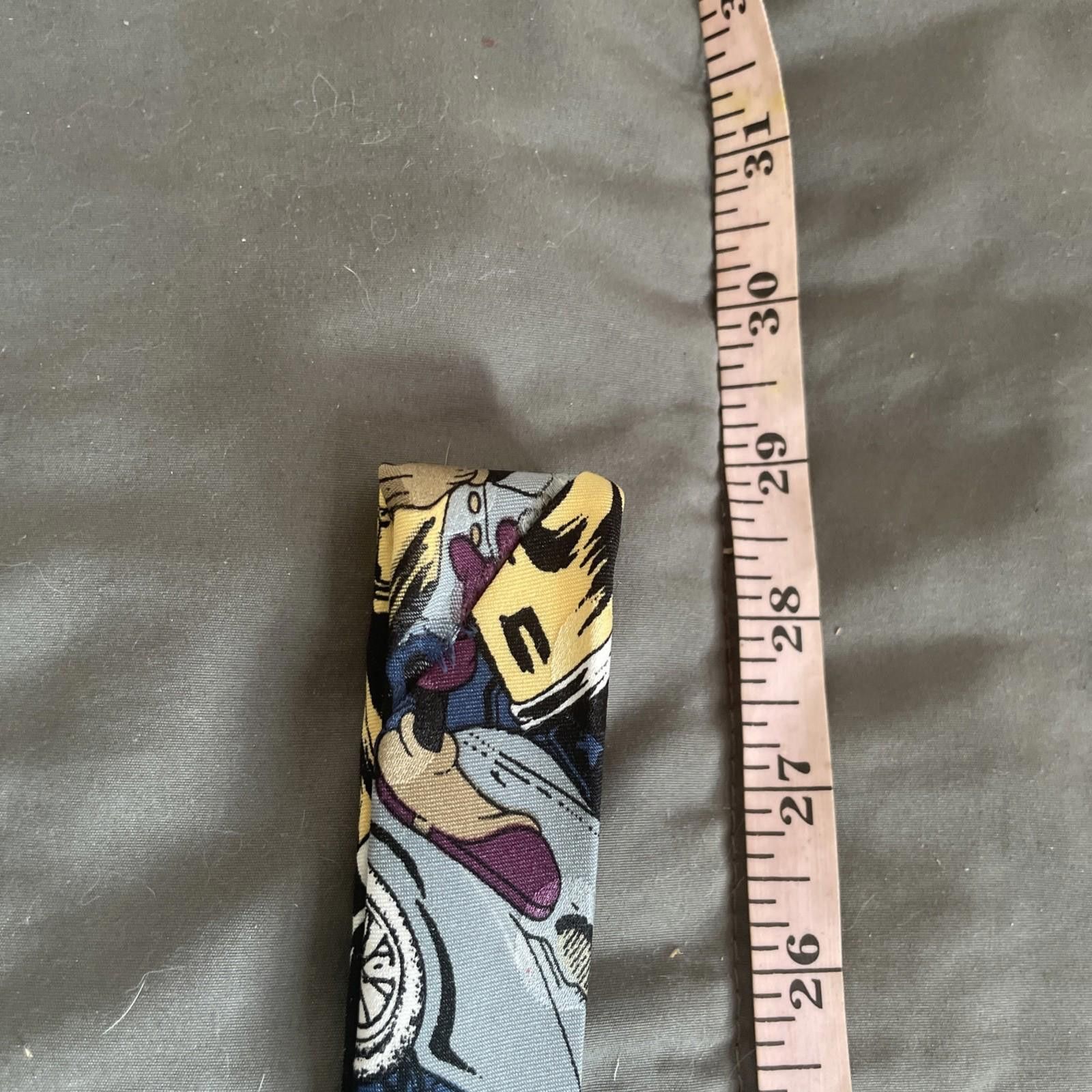 Mickey Unlimited Mickey Unlimited Mens Necktie Mickey Mouse Blue Patterned Size ONE SIZE - 4 Thumbnail