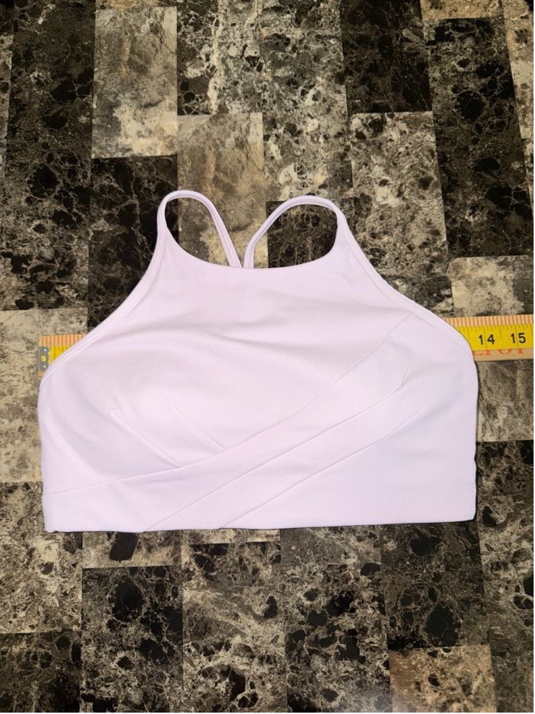 Lululemon LULULEMON FLOW Y WRAP FRONT HIGH NECK BRA PINK SIZE 8 NWT Size ONE SIZE - 6 Thumbnail