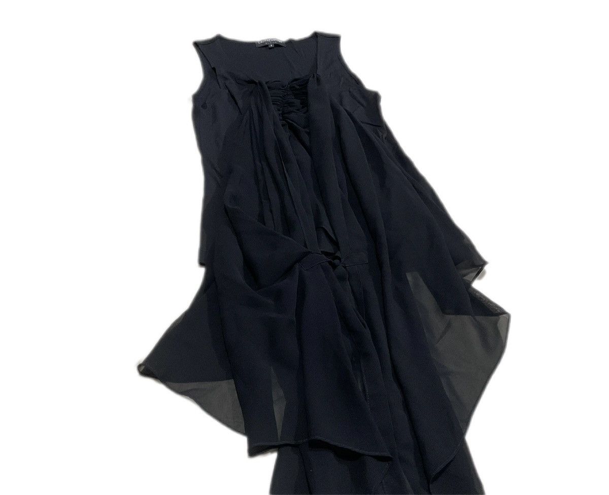 Designer × Japanese Brand 🔥Y2K Lautreamont Double Layer Ruffled Asymmetric Dress Size S / US 4 / IT 40 - 4 Thumbnail