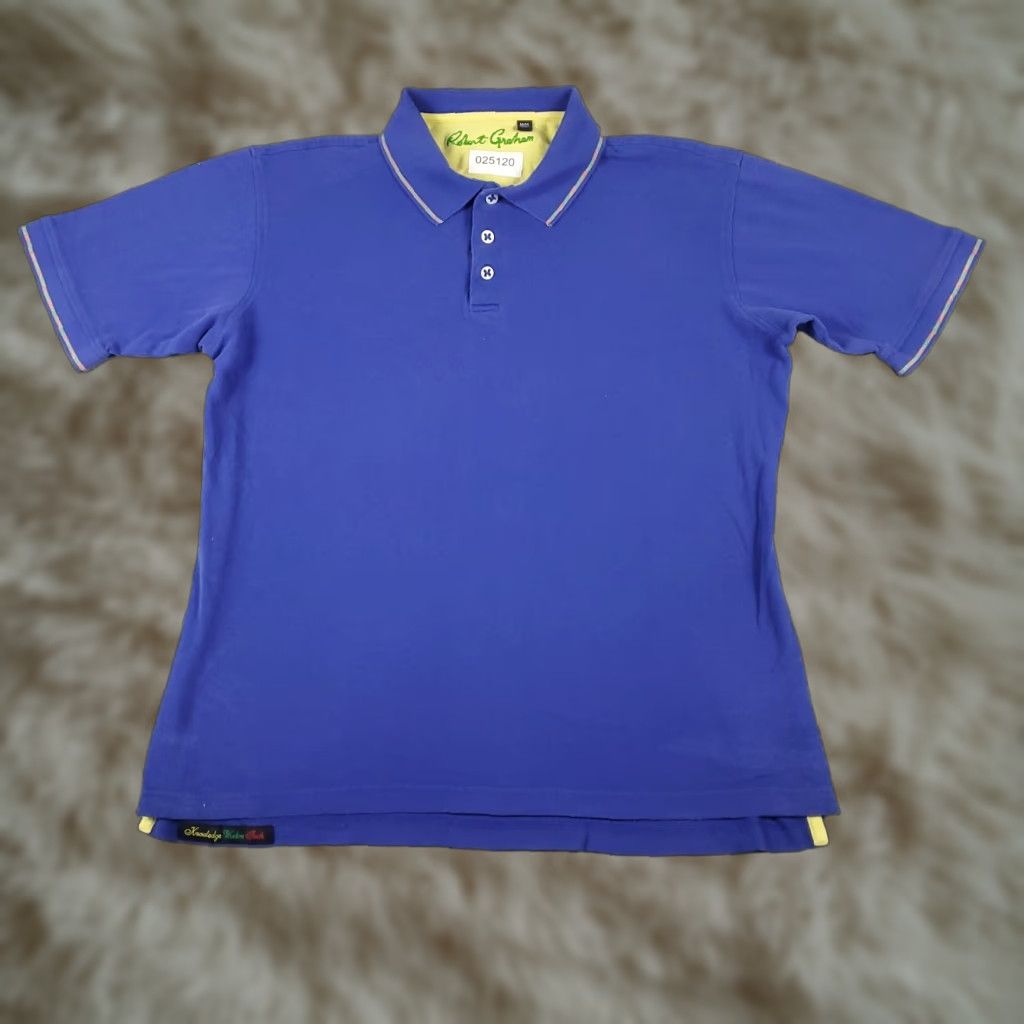 Robert Graham Robert Graham Polo Shirt Mens Medium Blue Casual Short Sleeve Adult M Blue Polo Size US M / EU 48-50 / 2 - 1 Thumbnail