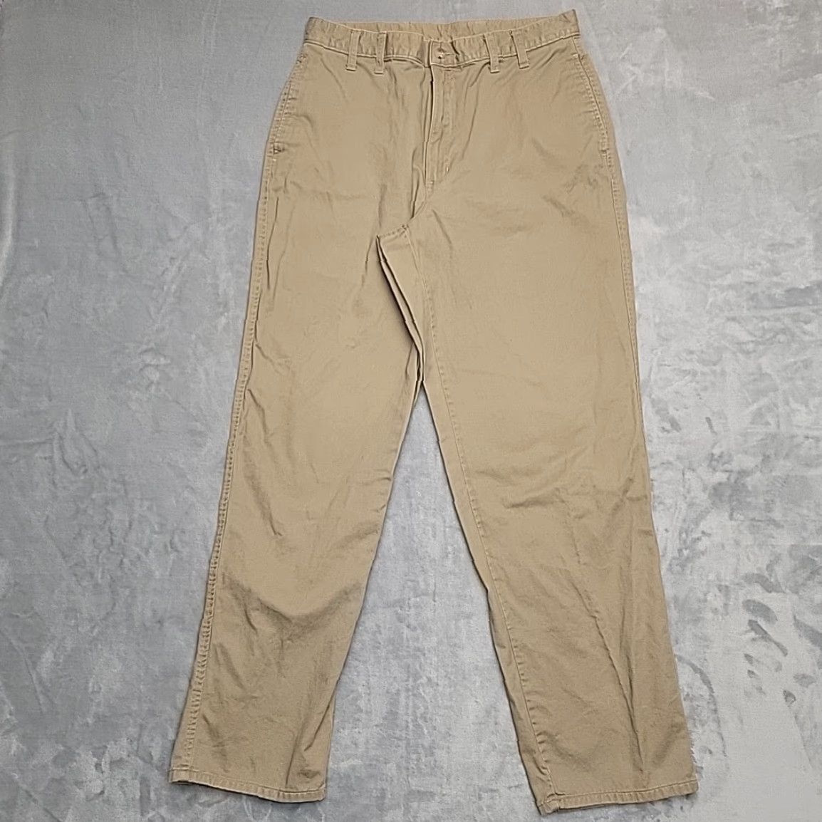 Eddie Bauer VINTAGE Eddie Bauer Pants Mens 33x32 Khaki Brown 100% Cotton Twill Outdoor Hike Pants Mens Brown Khaki 100% Cotton Twill Outdoor Hike USA Outdoor Size US 33 - 2 Thumbnail
