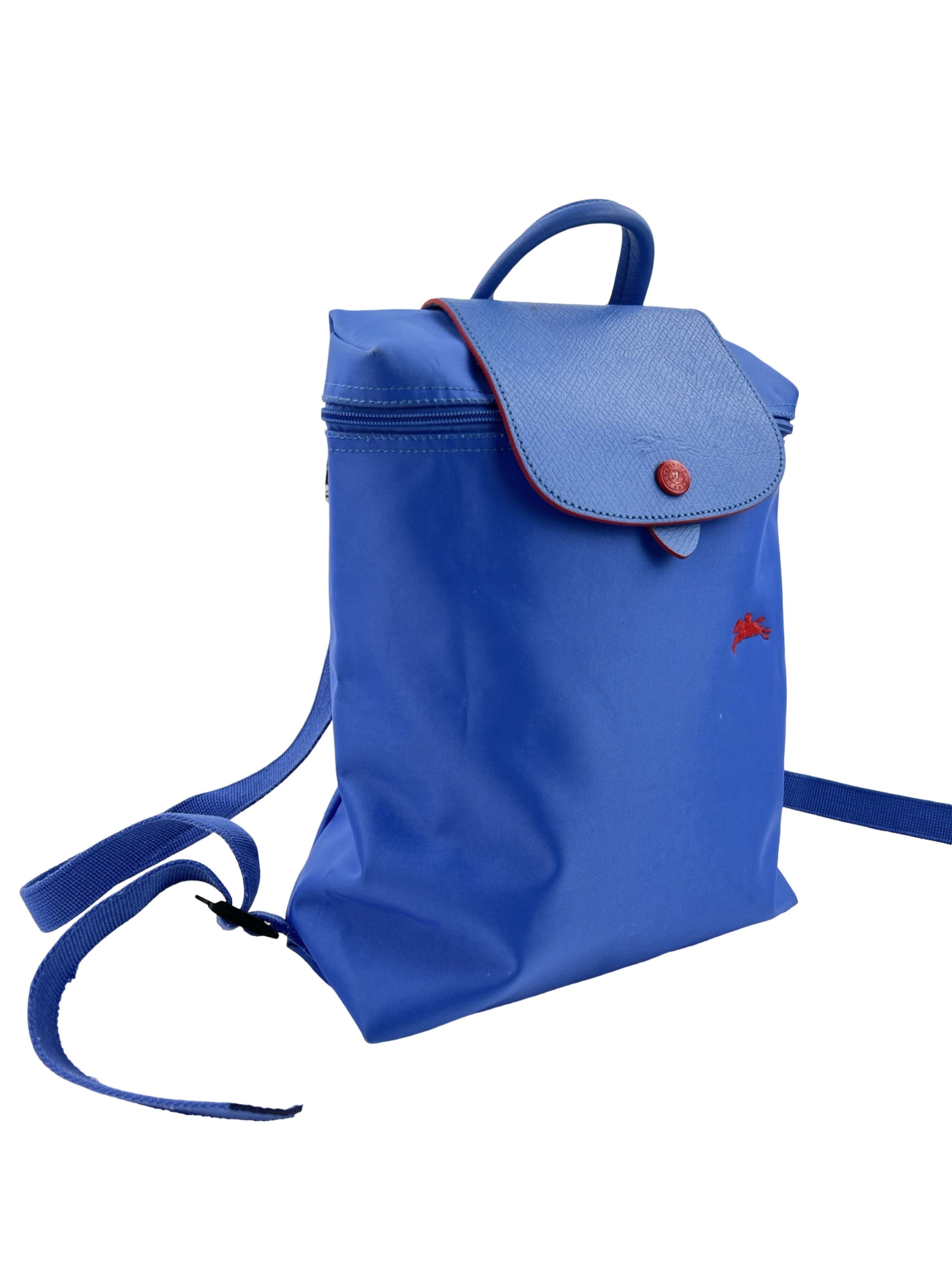 Longchamp Longchamp Le Pliage BackPack Blue Nylon Size ONE SIZE - 1 Thumbnail