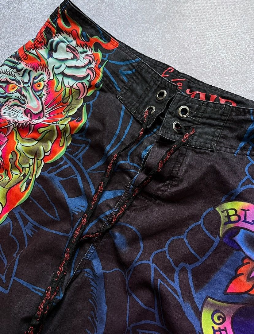 Christian Audigier Vintage Ed Hardy Christian Audigier Y2K Tatoo Shorts 36 Size US 36 / EU 52 - 3 Thumbnail