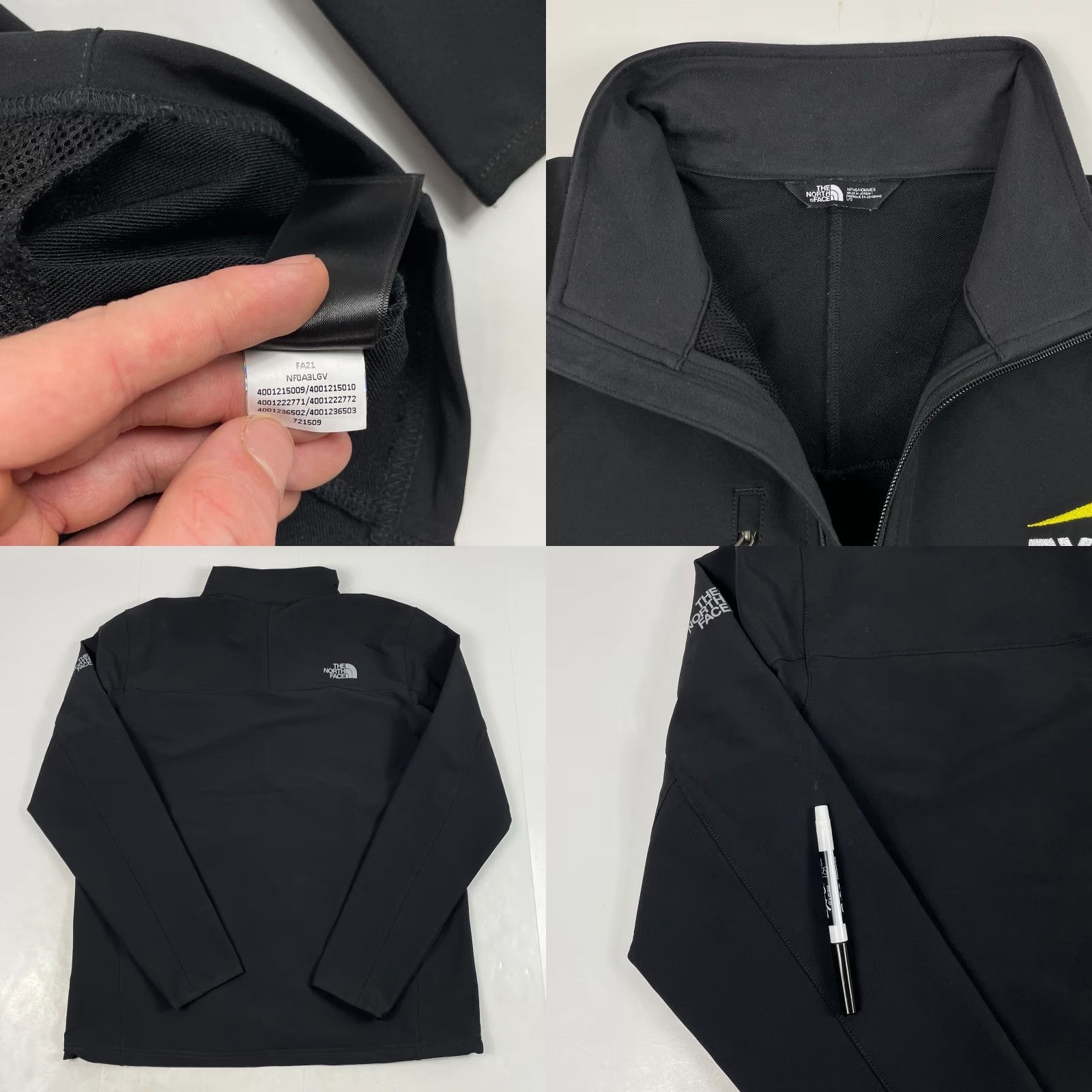 The North Face The North Face Windwall Jacket Mens L Black Full Zip Tech Stretch Softshell Wind-Resistant Size US L / EU 52-54 / 3 - 8 Thumbnail
