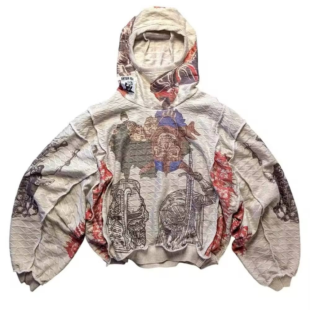 Japanese Brand × Vintage Knit monolithic sweatshirt Size US XL / EU 56 / 4 - 1 Thumbnail
