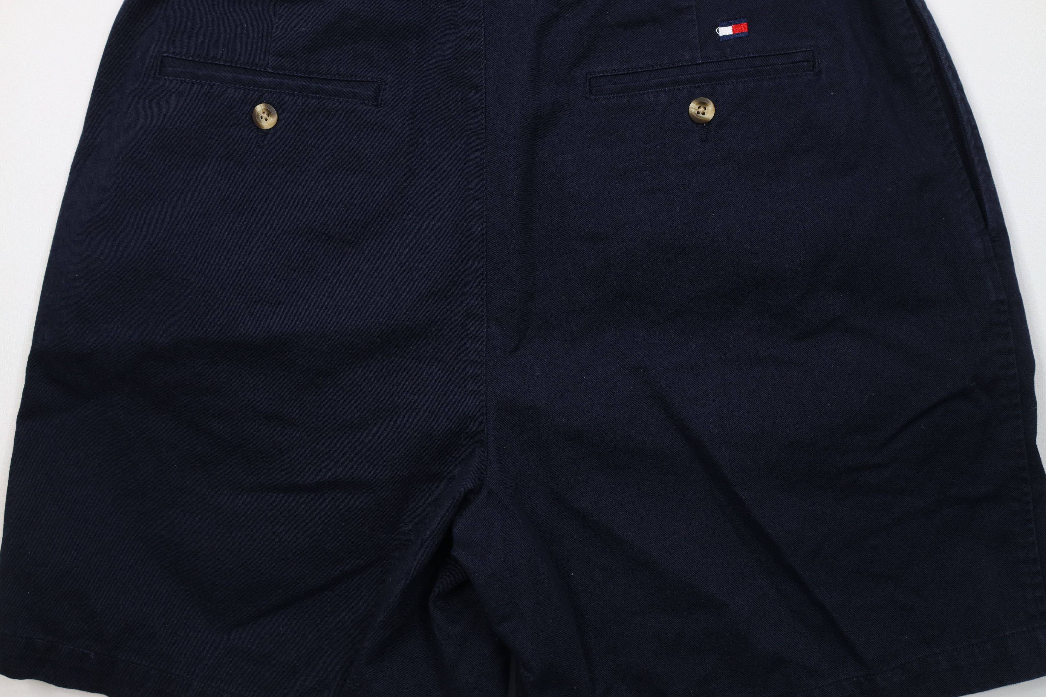 Tommy Hilfiger Vintage 90s Tommy Hilfiger Above Knee Chino Shorts Blue Size US 36 / EU 52 - 9 Thumbnail