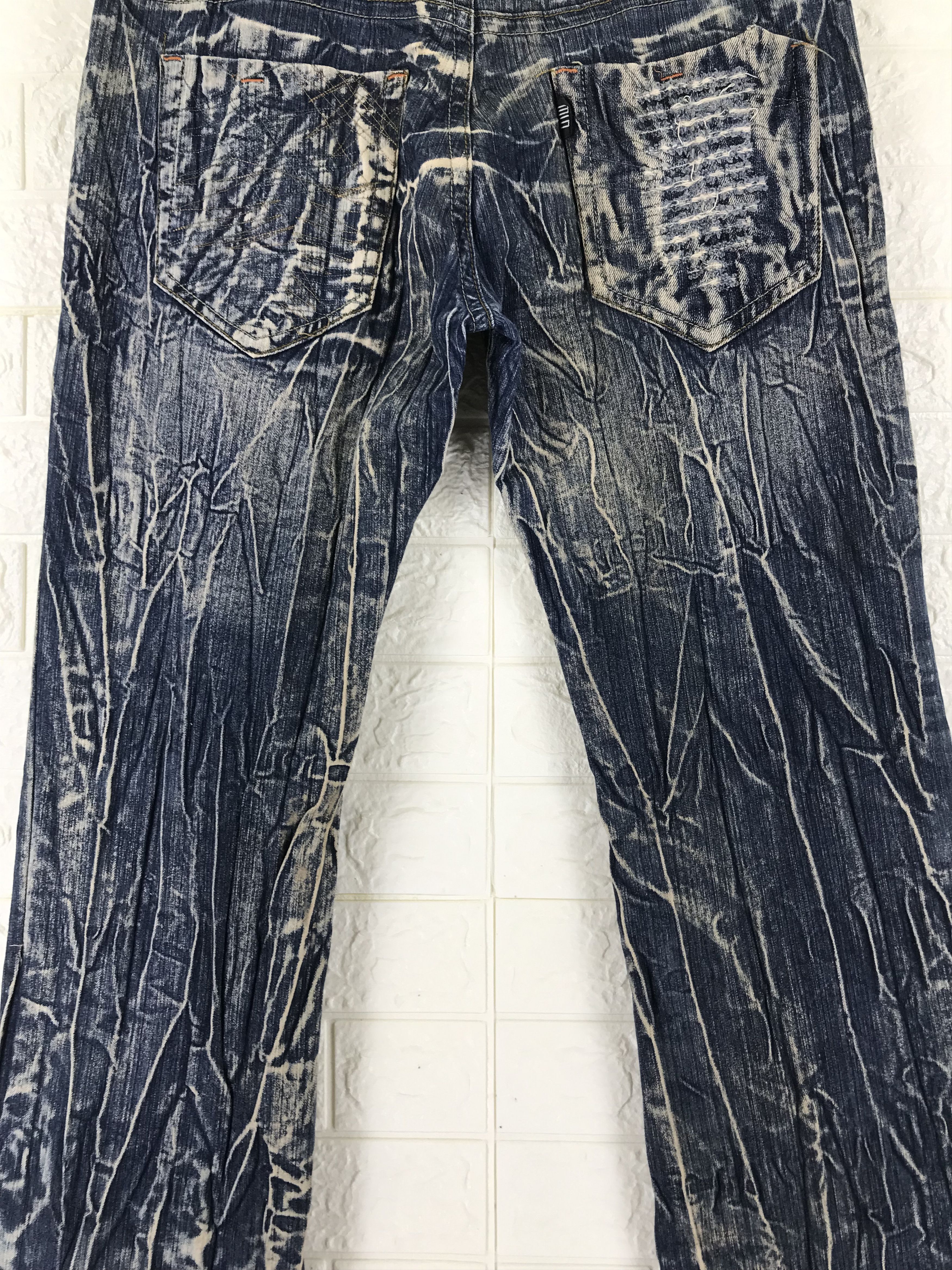 If Six Was Nine Vintage Japanese Bleach Art Printed Flare Jeans Size US 36 / EU 52 - 7 Thumbnail
