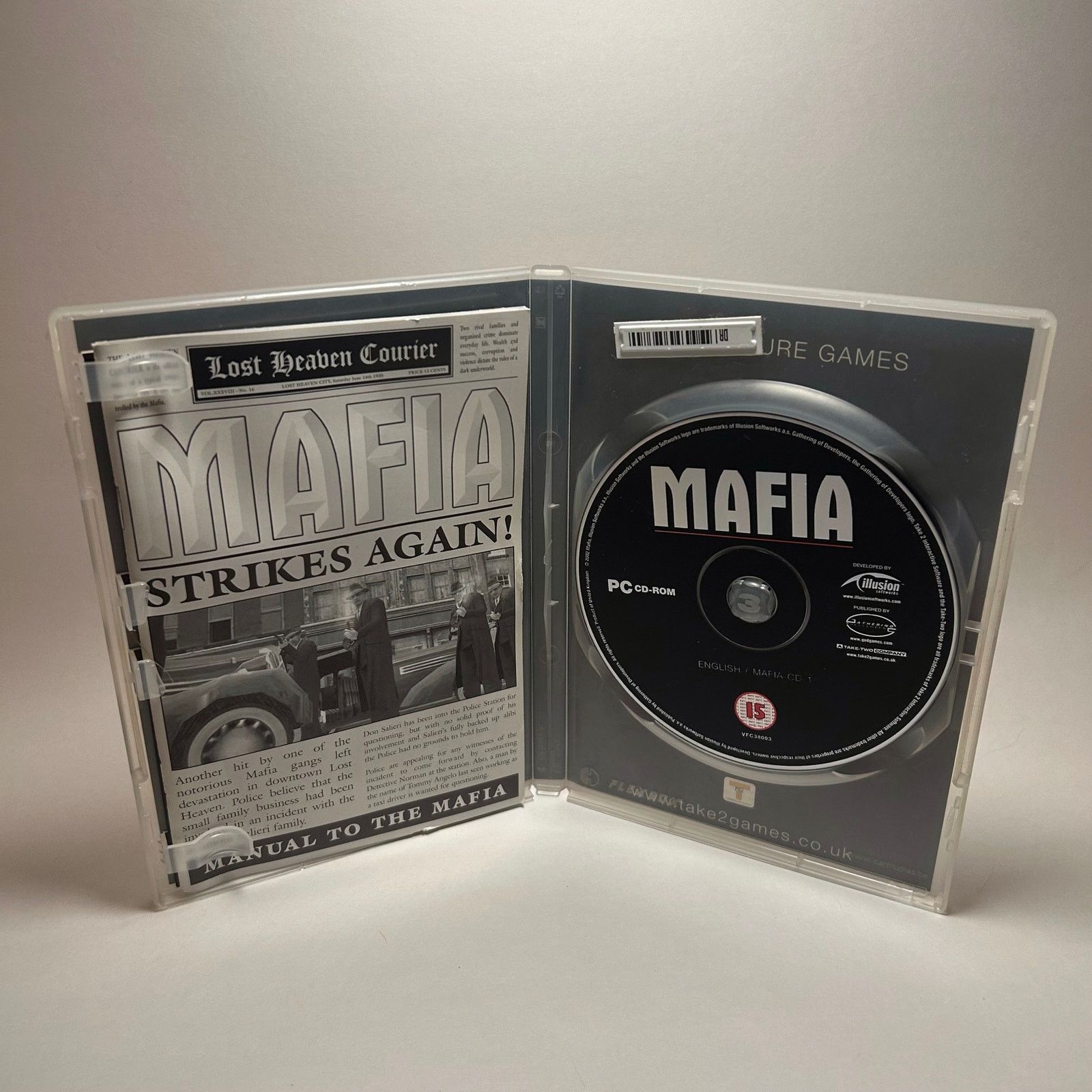 Microsoft Mafia (2002) Large Box UK Version - CIB - PC ROM Size 26 - 2 Thumbnail