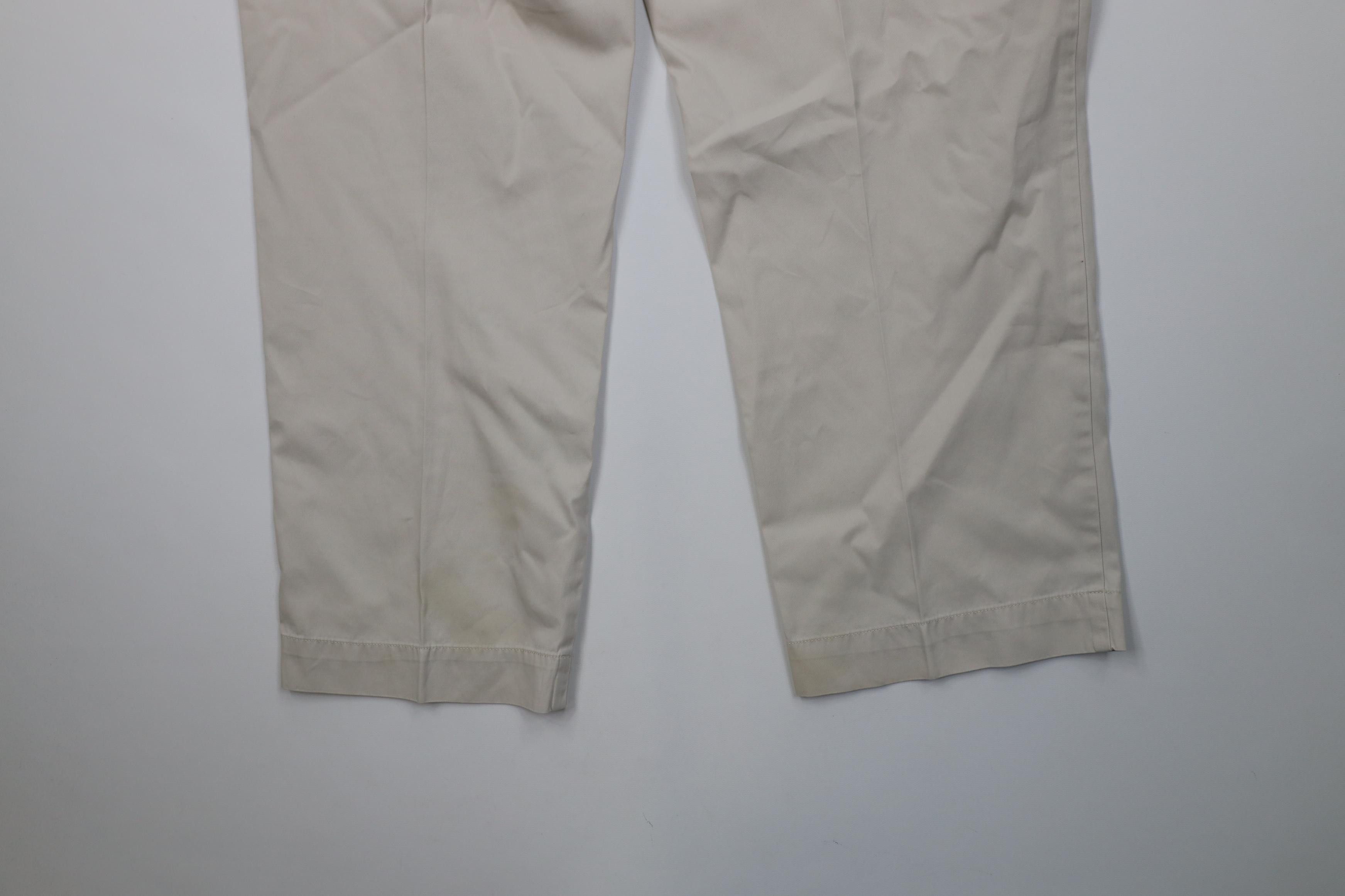 Polo Ralph Lauren Vintage 90s Ralph Lauren Wide Leg Chino Pants Stone Cotton Size US 40 / EU 56 - 14 Thumbnail