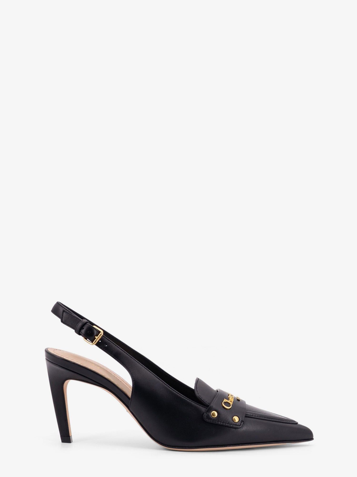 Dior Boy Leather Decolletã Slingback Shoes, Women's (Size 7.5)