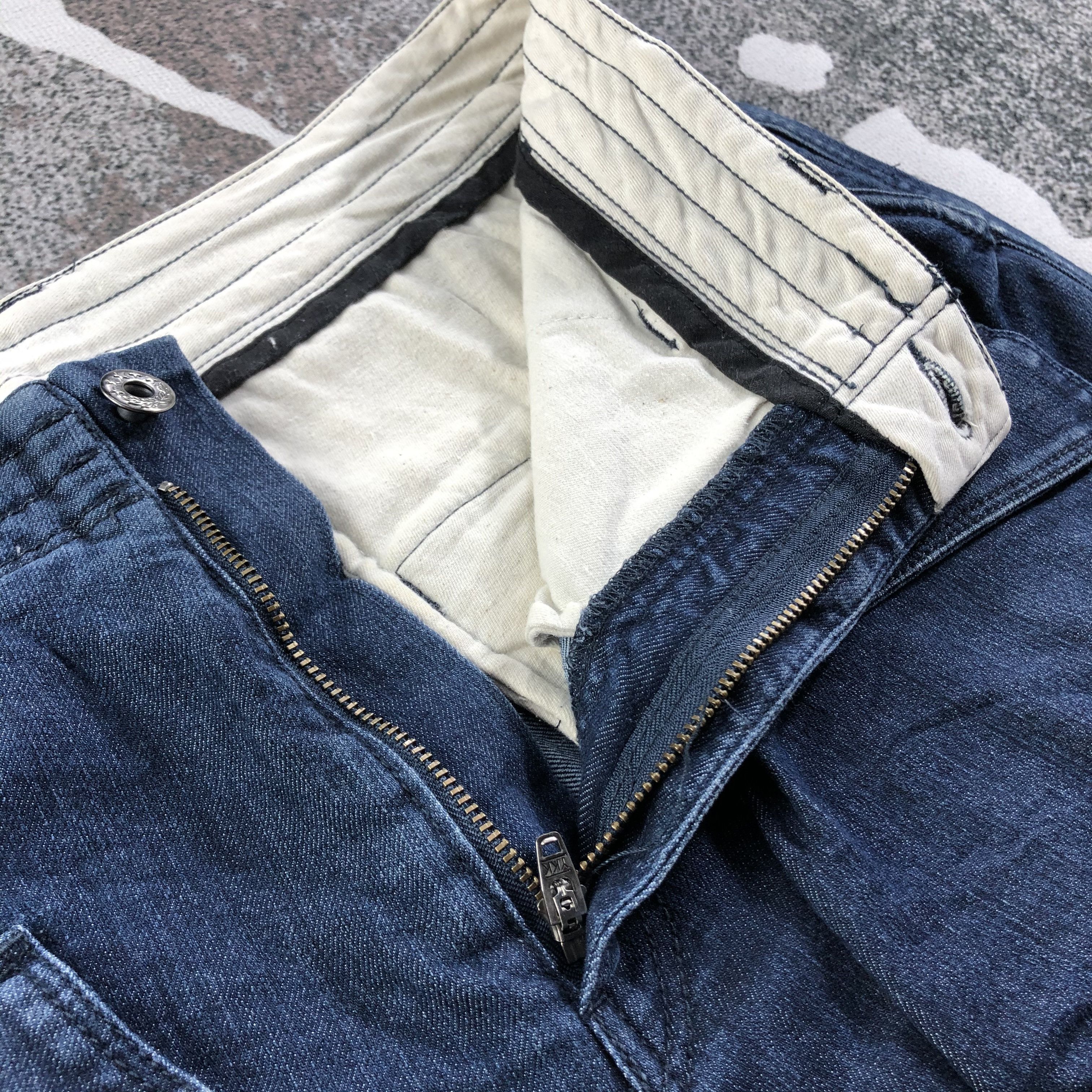 Japanese Brand Rage Blue Denim Double Pocket Baggy Denim KJ1563 Size US 32 / EU 48 - 6 Thumbnail