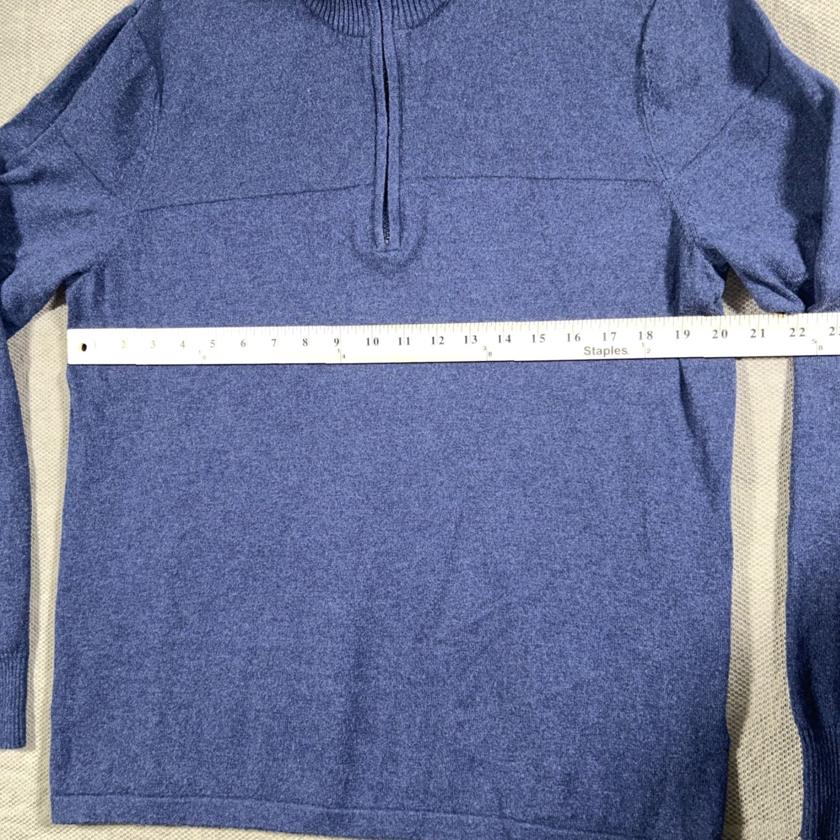 The North Face The North Face Mt Tam 1/4 Zip Sweater Navy Blue Wool Cotton Mens Large Pullover Size US L / EU 52-54 / 3 - 7 Thumbnail