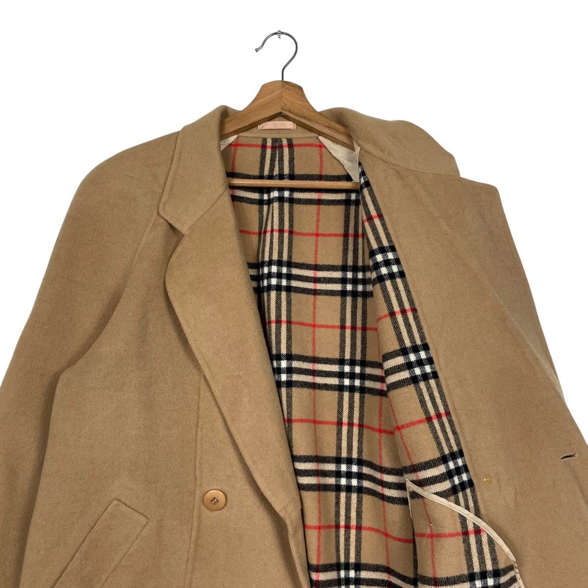 Burberry Burberrys Nova Check Double Breasted Wool Coat Size M / US 6-8 / IT 42-44 - 10 Thumbnail