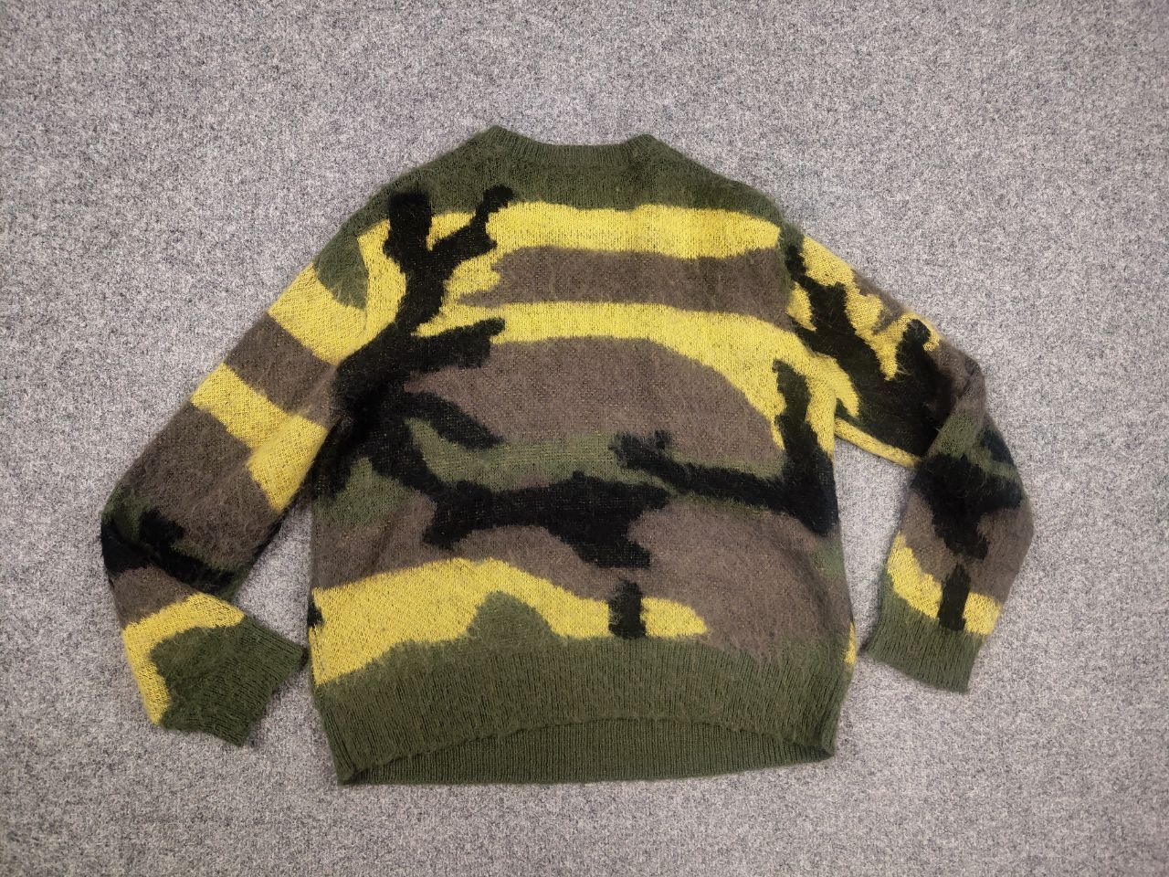 Corteiz Corteiz Mohair Blend Knit Sweater Gutta Green Camo Oversized Size US S / EU 44-46 / 1 - 9 Thumbnail