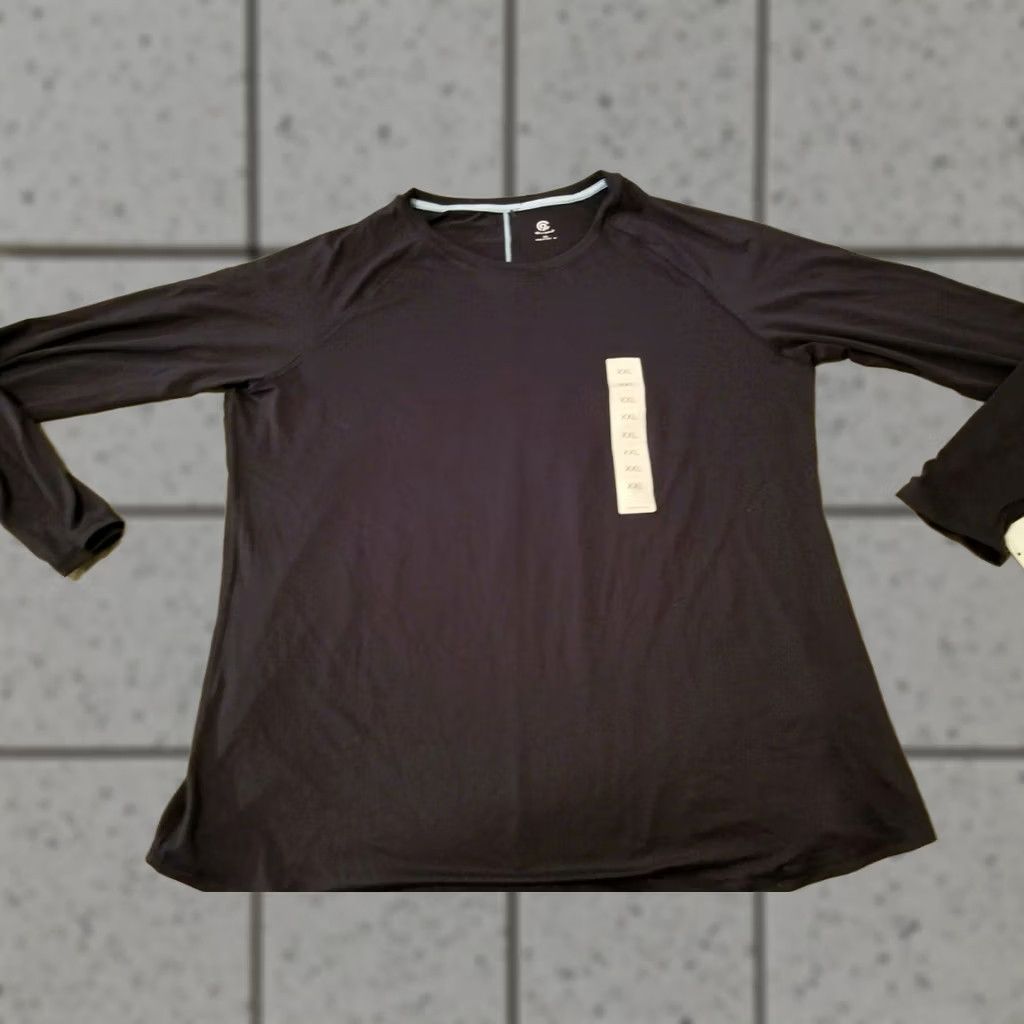 Champion Mens Champion Nike Shirt 2XL Navy Blue Athletic Gym Workout Long Sleeve Size US XXL / EU 58 / 5 - 1 Thumbnail