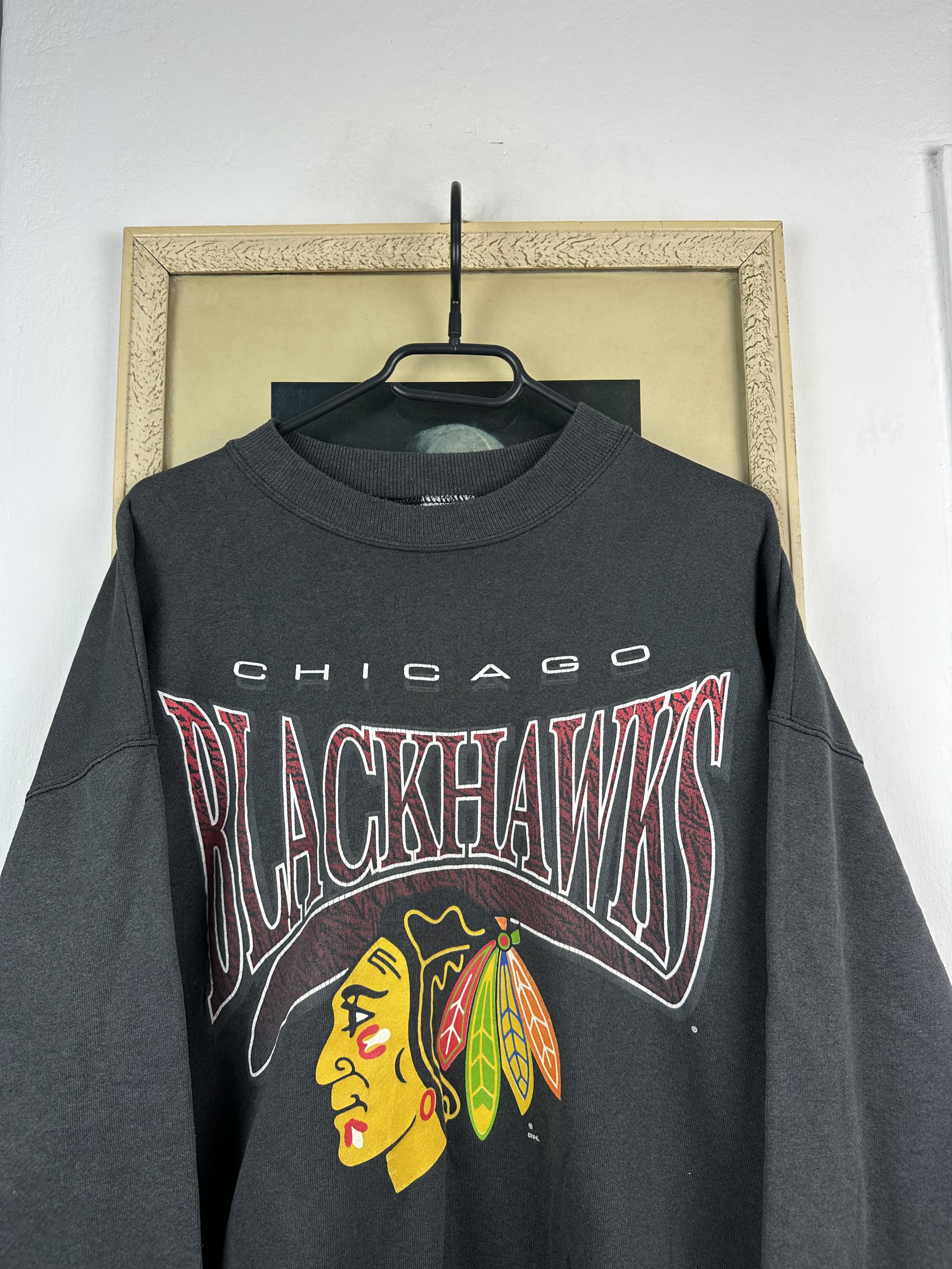Vintage Vintage Chicago Blackhawks Crewneck Sweatshirt NHL Rare Size US L / EU 52-54 / 3 - 2 Thumbnail