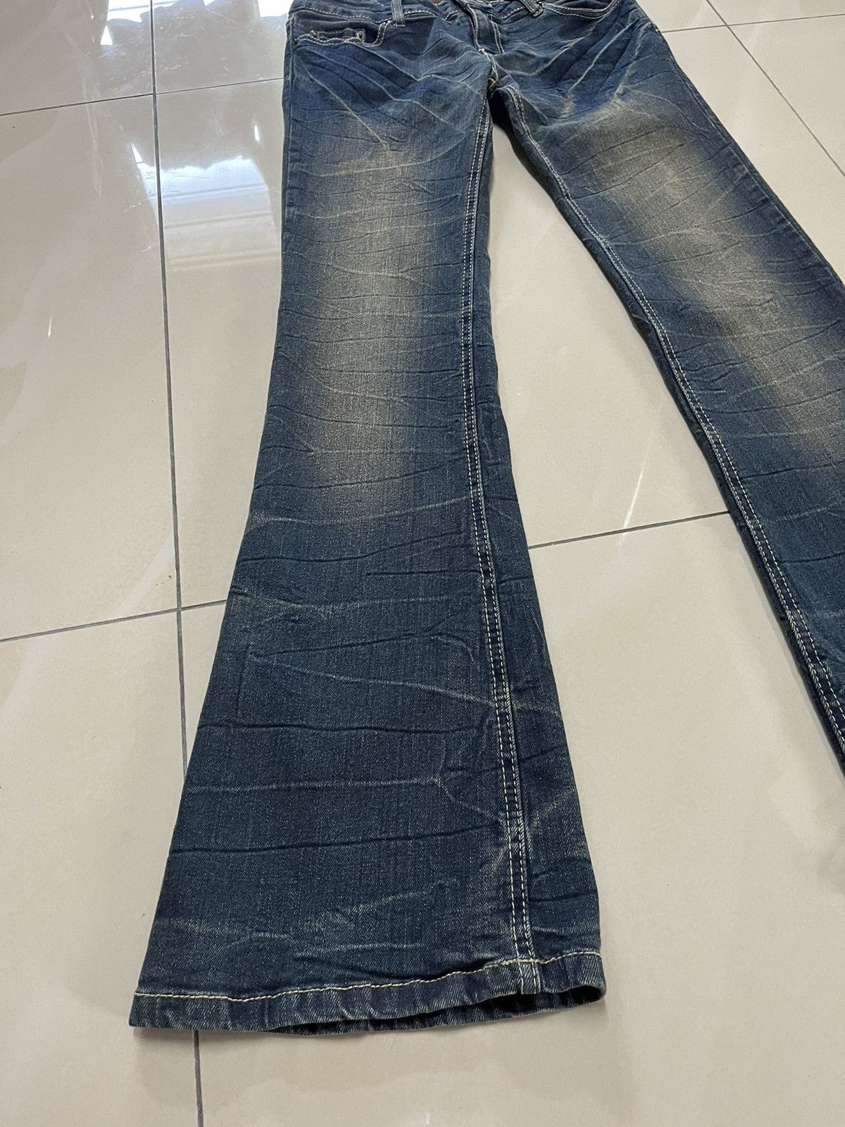 Hysteric Glamour Flare Jeans Japanese mud rusty thunder skinny low rise Size US 27 - 2 Thumbnail