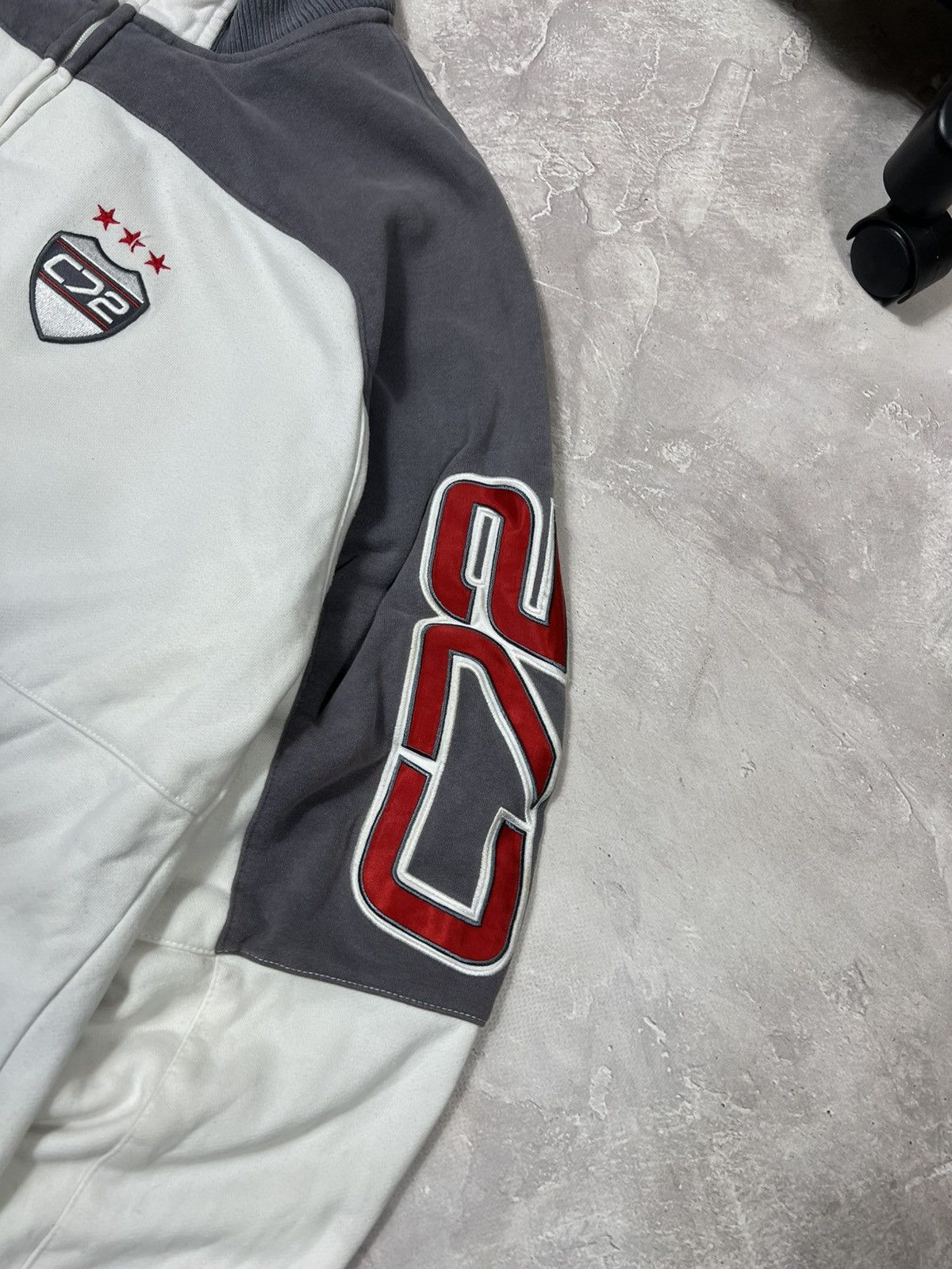Other Vintage Nike C72 Distressed Y2k Zip Sweatshirt Size US XL / EU 56 / 4 - 4 Thumbnail