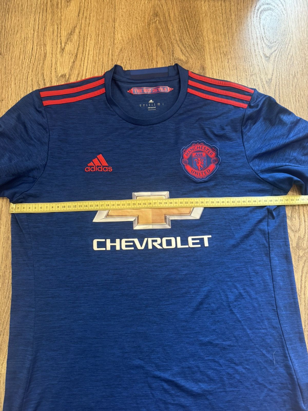 Adidas MANCHESTER UNITED 2016 2017 AWAY SOCCER JERSEY ADIDAS SZ M Size US M / EU 48-50 / 2 - 3 Thumbnail