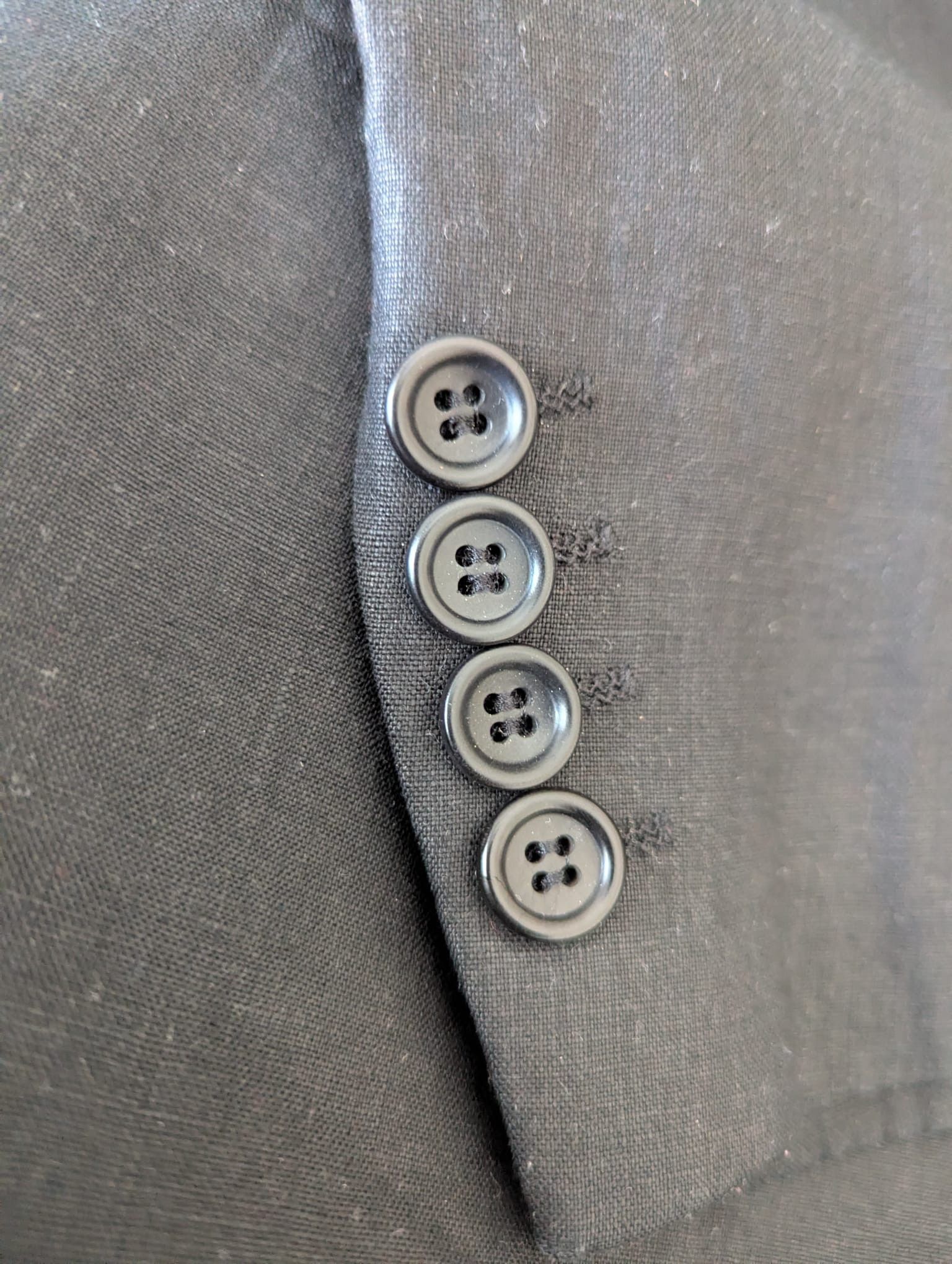 Hugo Boss Black Linen suit Size 44L - 3 Thumbnail