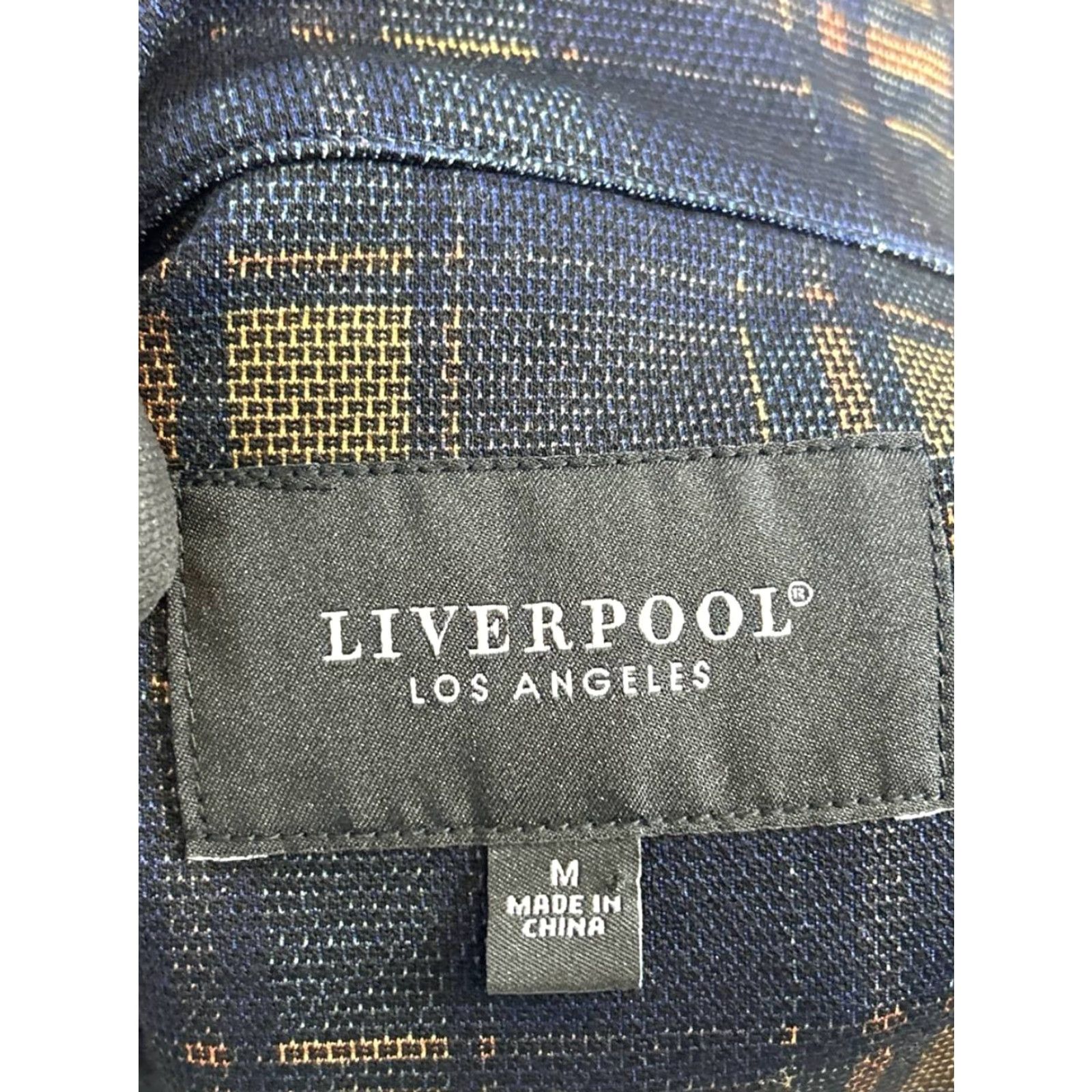 Vintage Liverpool Jacket Womens Medium Blue Sports Coat Los Angeles Size M / US 6-8 / IT 42-44 - 3 Thumbnail