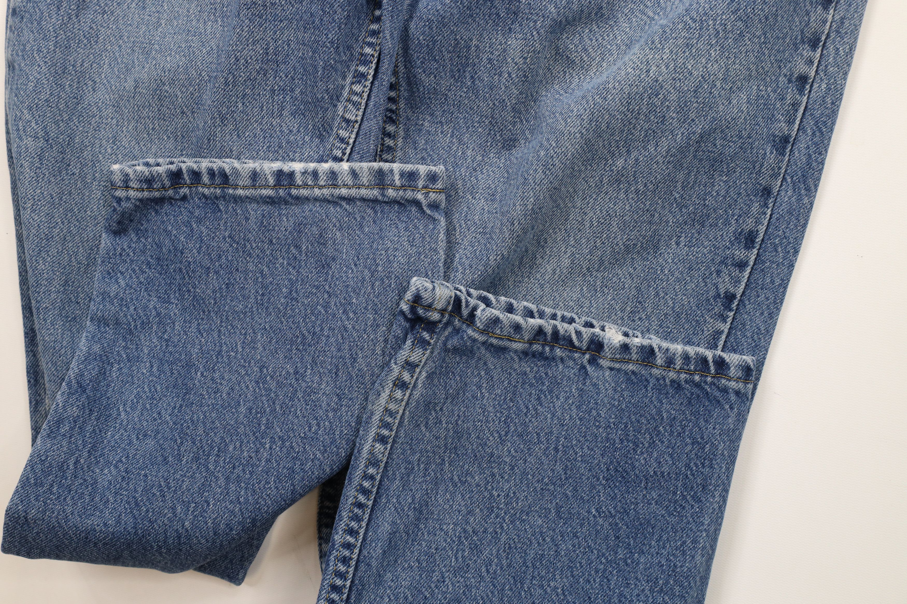 Lee × Vintage Vintage 90s Lee Jeans Straight Leg Denim Jeans Blue Cotton Size US 33 - 6 Thumbnail