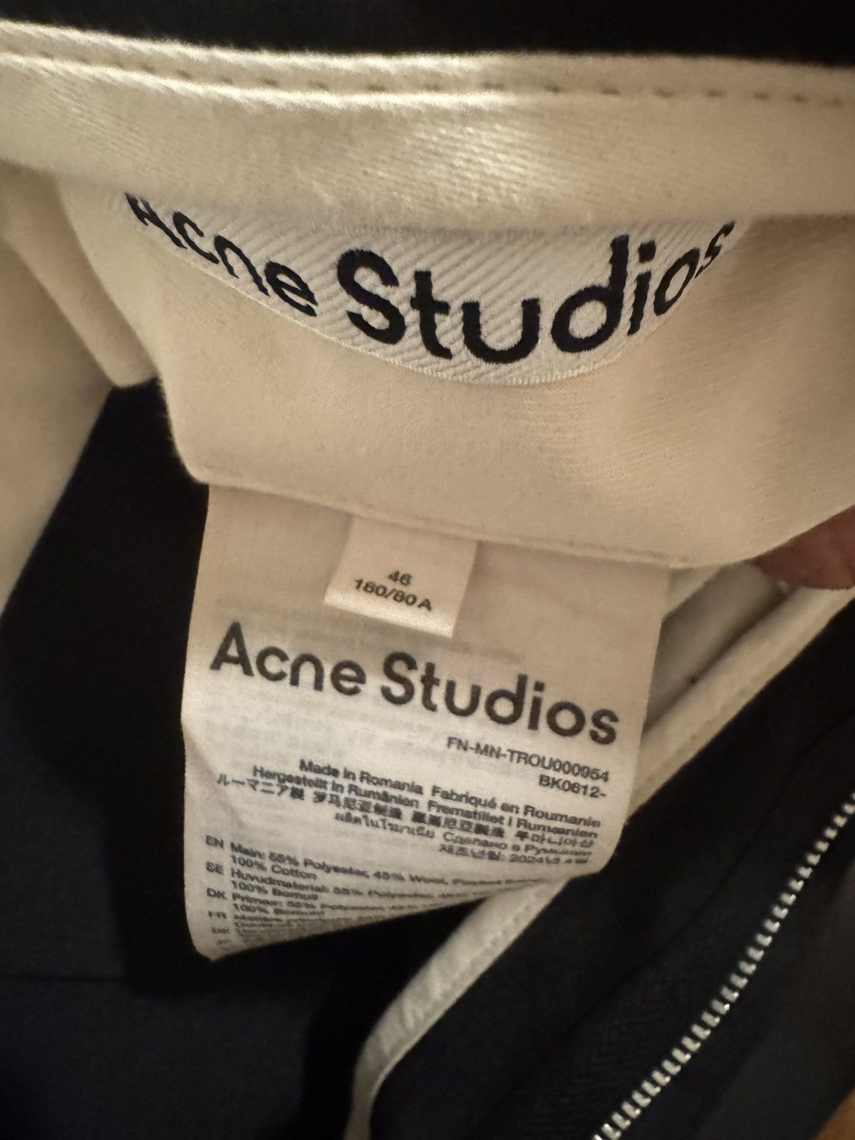 Acne Studios Acne Studios Tailored Wide Leg Trousers Size US 32 / EU 48 - 4 Thumbnail