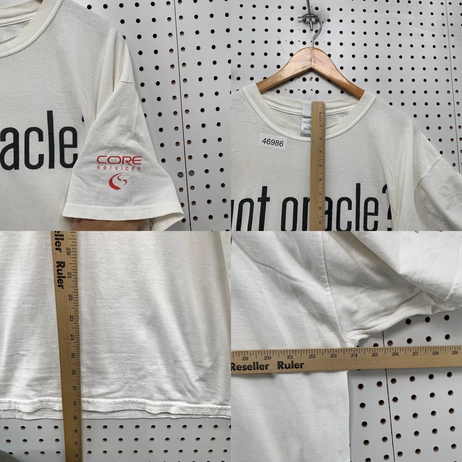 Gildan Vintage Got Oracle T Shirt Mens XL White Got Milk Parody Funny Cyber Punk Y2K Size US XL / EU 56 / 4 - 8 Thumbnail