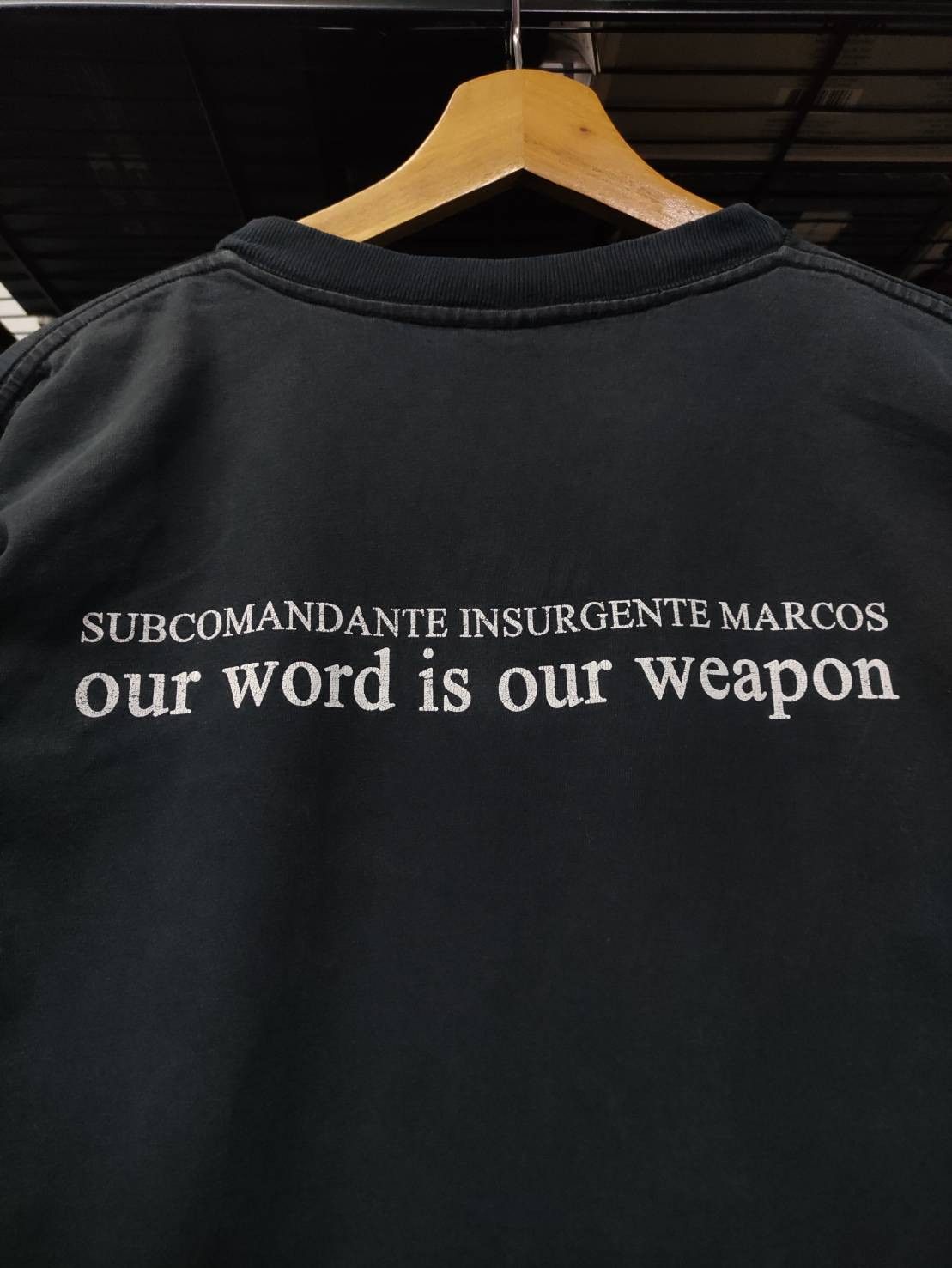 Mexicana Vtg 90's Subcomandante Marcos EZLN Zapatista Army T-Shirt Size US L / EU 52-54 / 3 - 11 Thumbnail