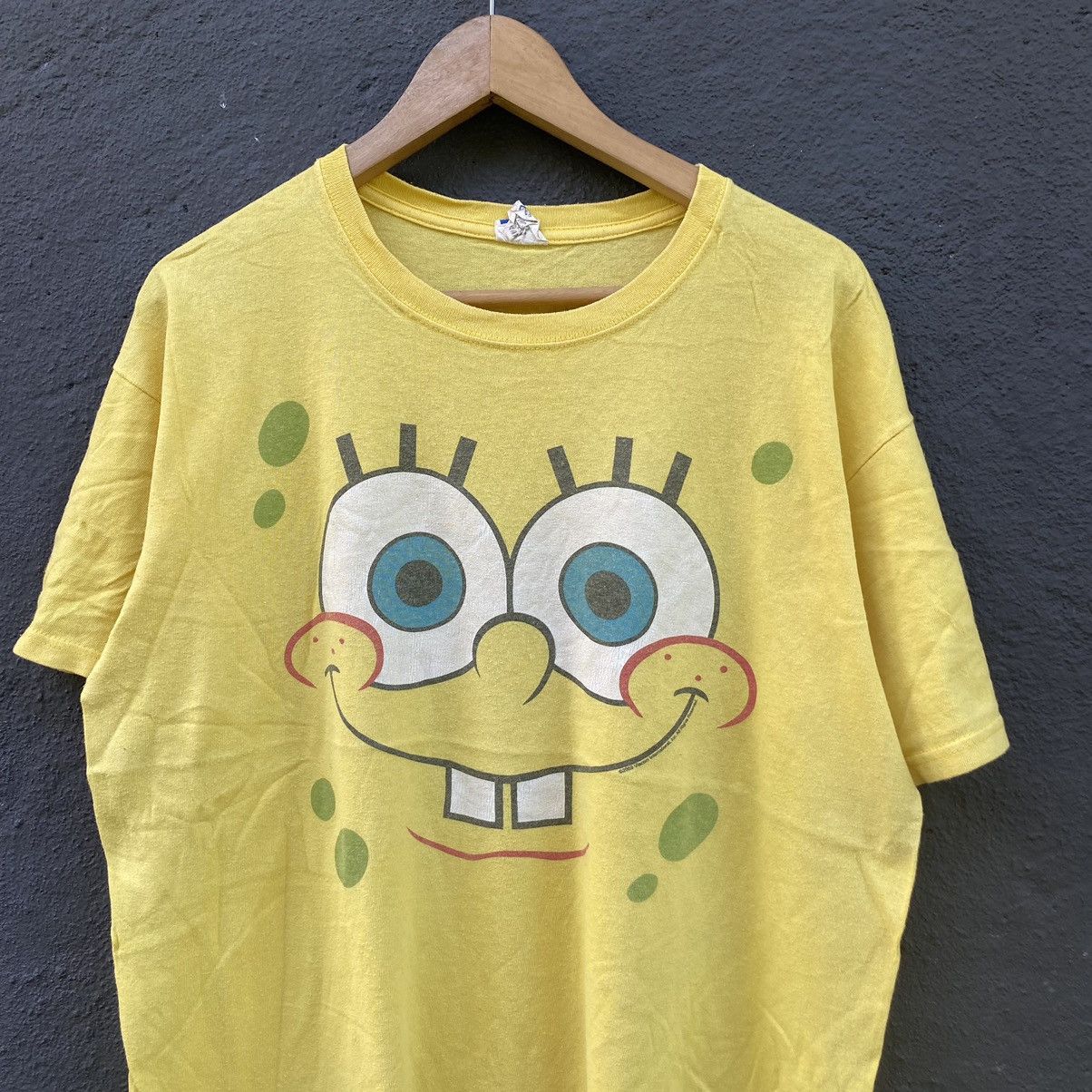 Cartoon Network Thrashed Faded Vintage Y2K Spongebob Squarepants ERD GRUNGE Size US L / EU 52-54 / 3 - 2 Thumbnail