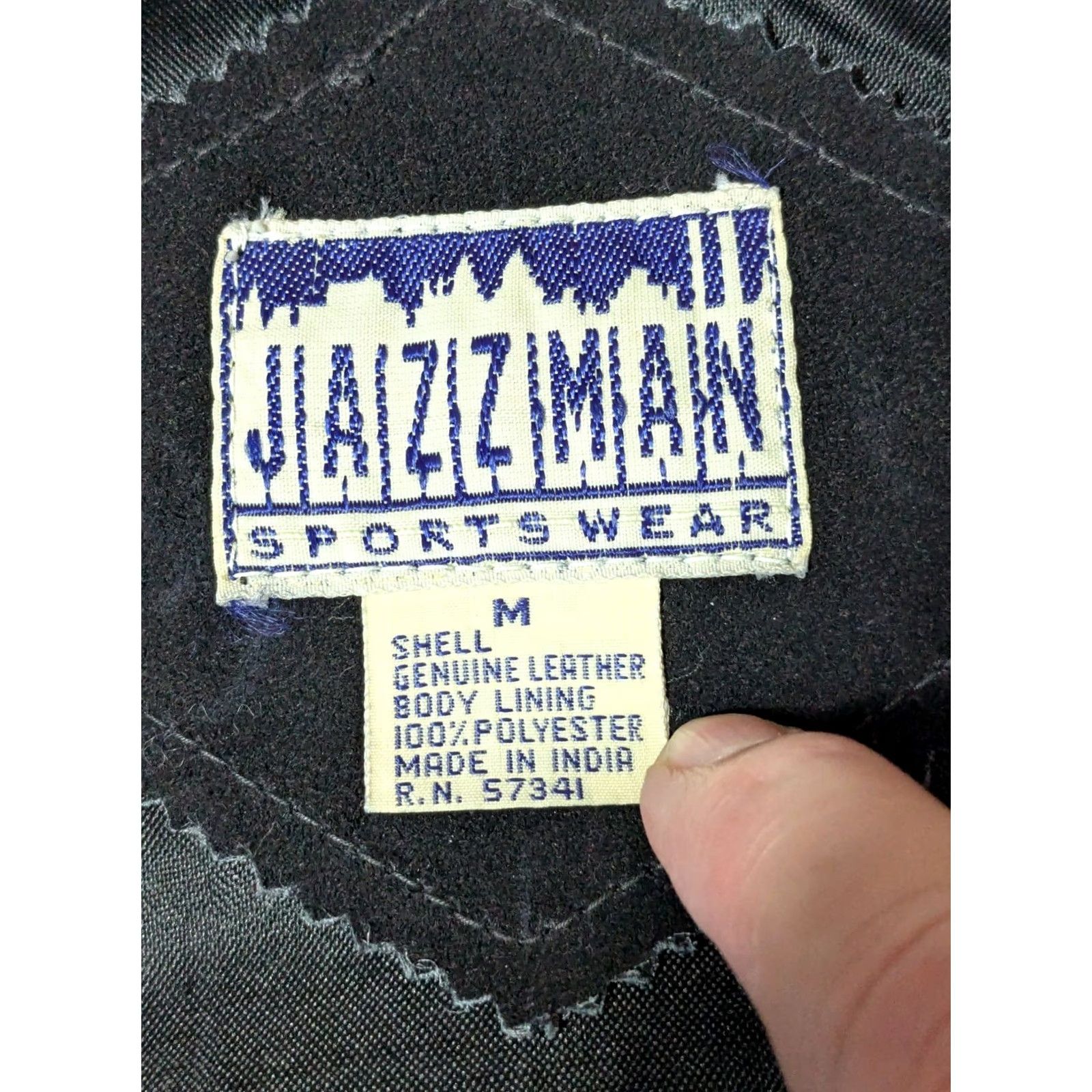 Vintage VTG Jazzman Sportswear Oklahoma State Seal Buttons Men Medium Black Leather Vest Size US M / EU 48-50 / 2 - 4 Thumbnail