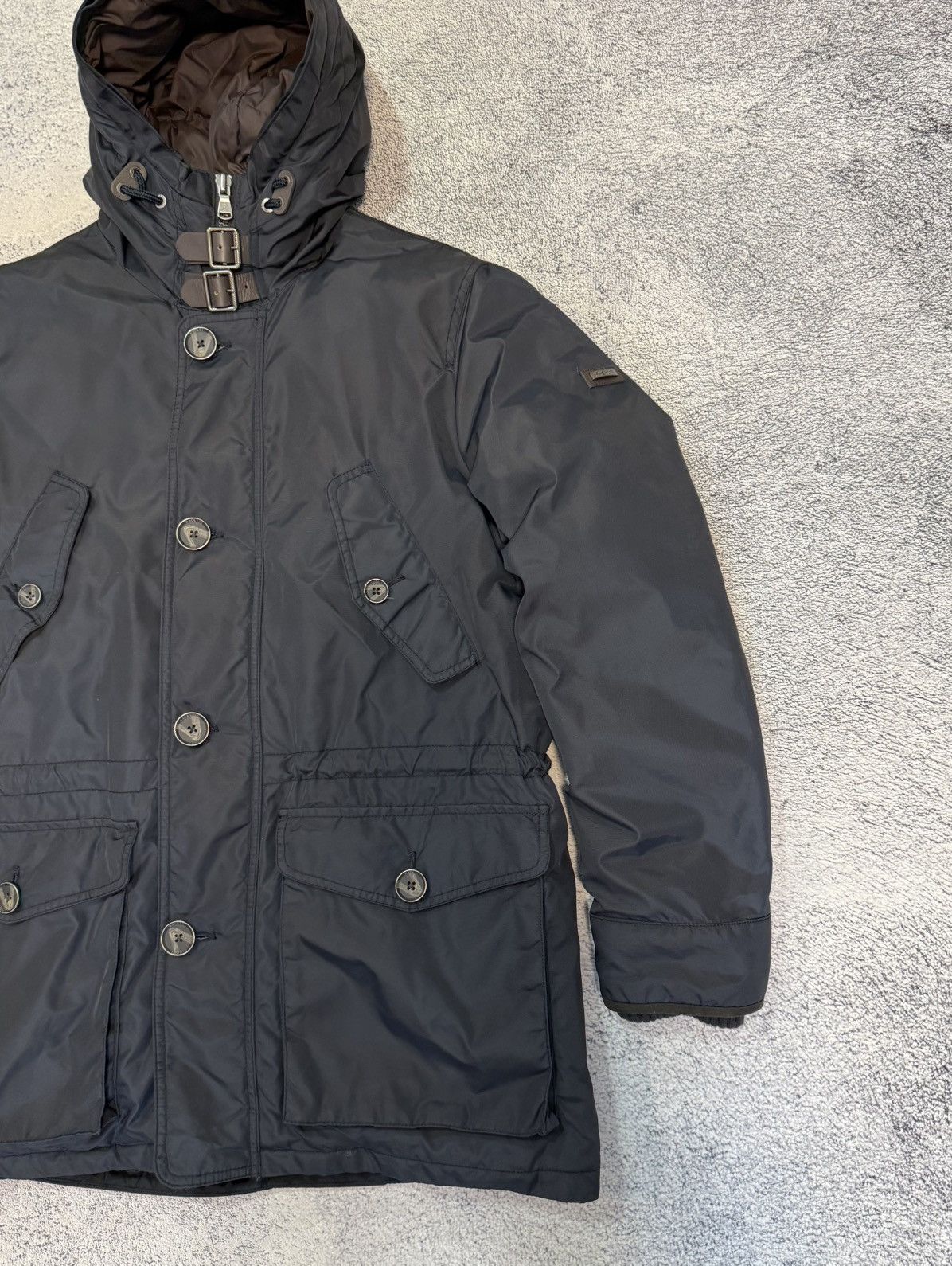 Hackett Hackett London Arctic Parka Men M Navy Down Jacket Hood Warm Size US M / EU 48-50 / 2 - 5 Thumbnail