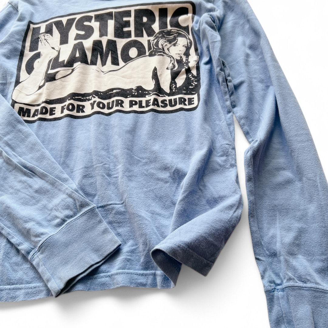 Hysteric Glamour Hysteric Glamour - Nude Light Blue Sleeve Thin Sweatshirt Size M / US 6-8 / IT 42-44 - 4 Thumbnail
