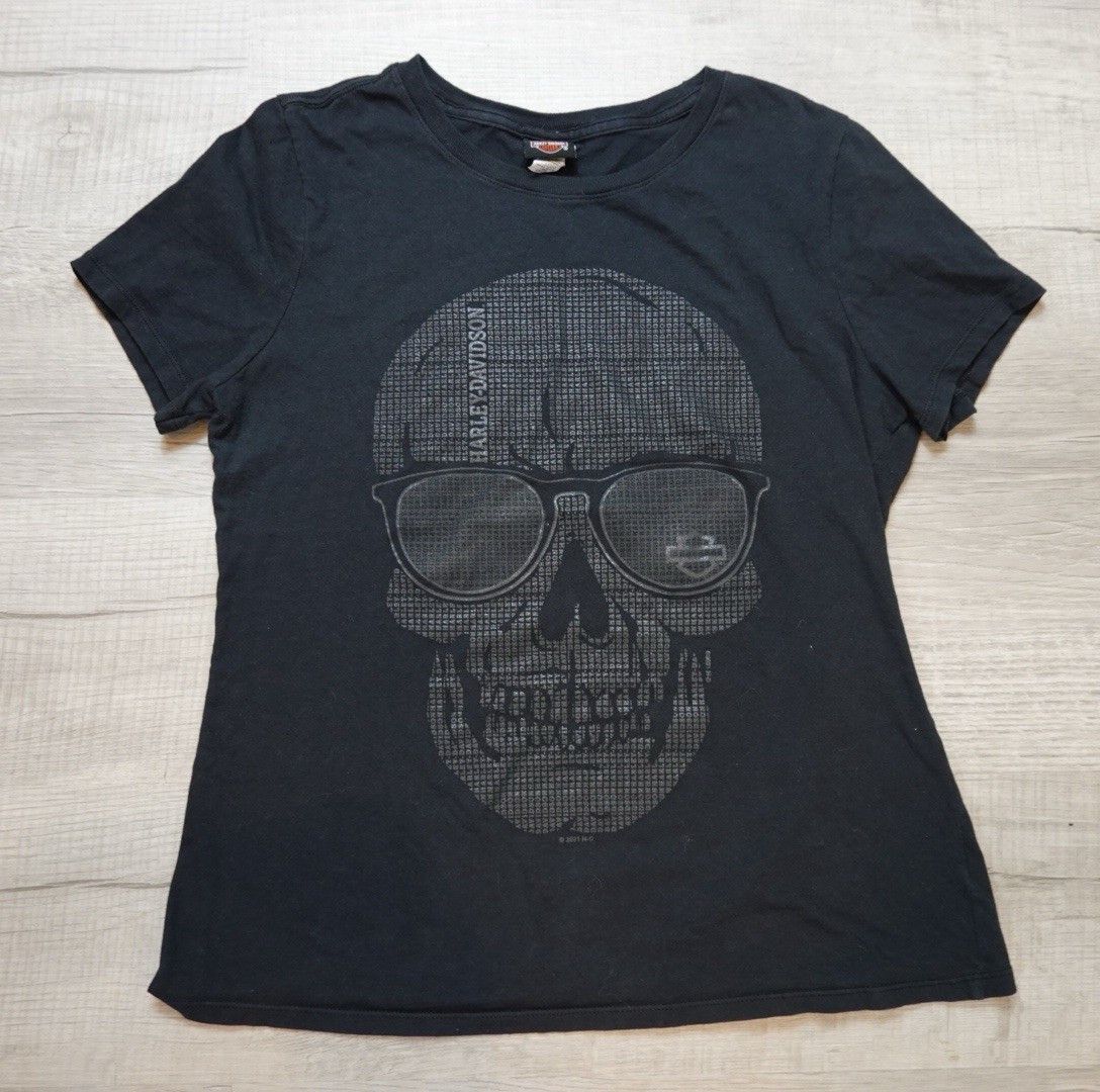 Harley Davidson Harley-Davidson T Shirt Women's Short Sleeve Bikercore Size L / US 10 / IT 46 - 1 Thumbnail
