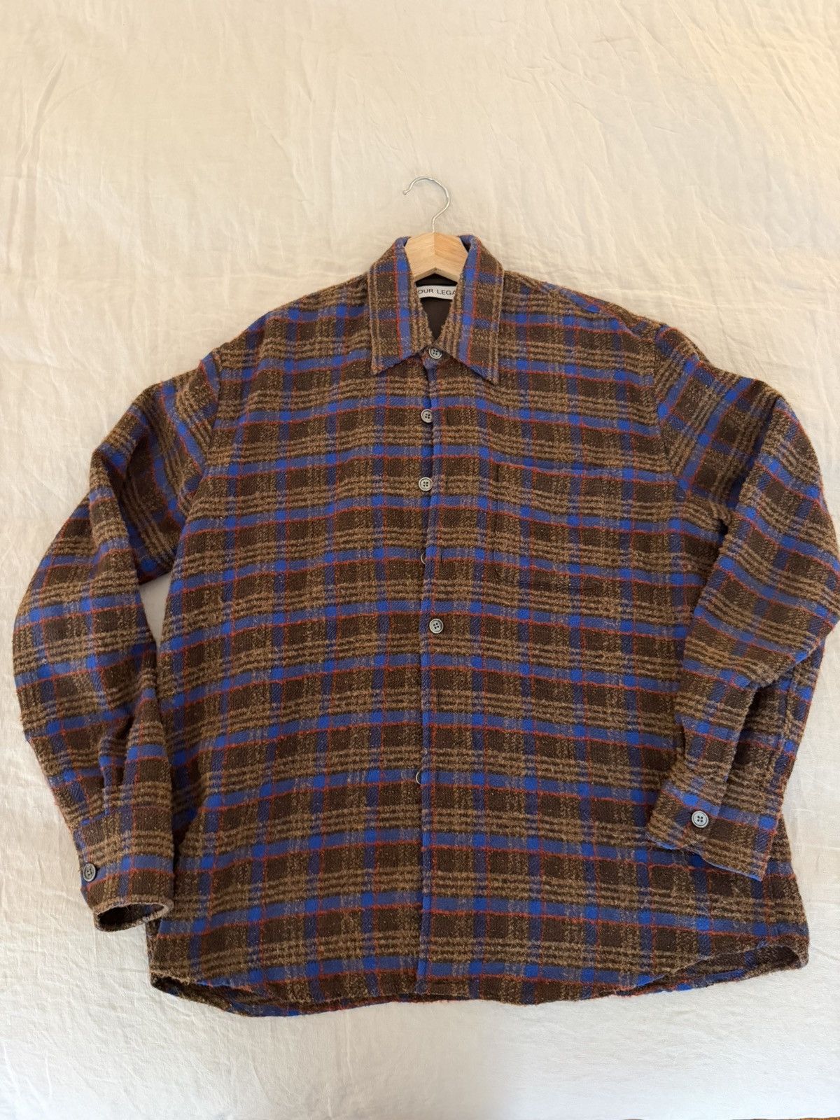 Our Legacy OUR LEGACY ABOVE SHIRT dusty white muted scuba size 46 