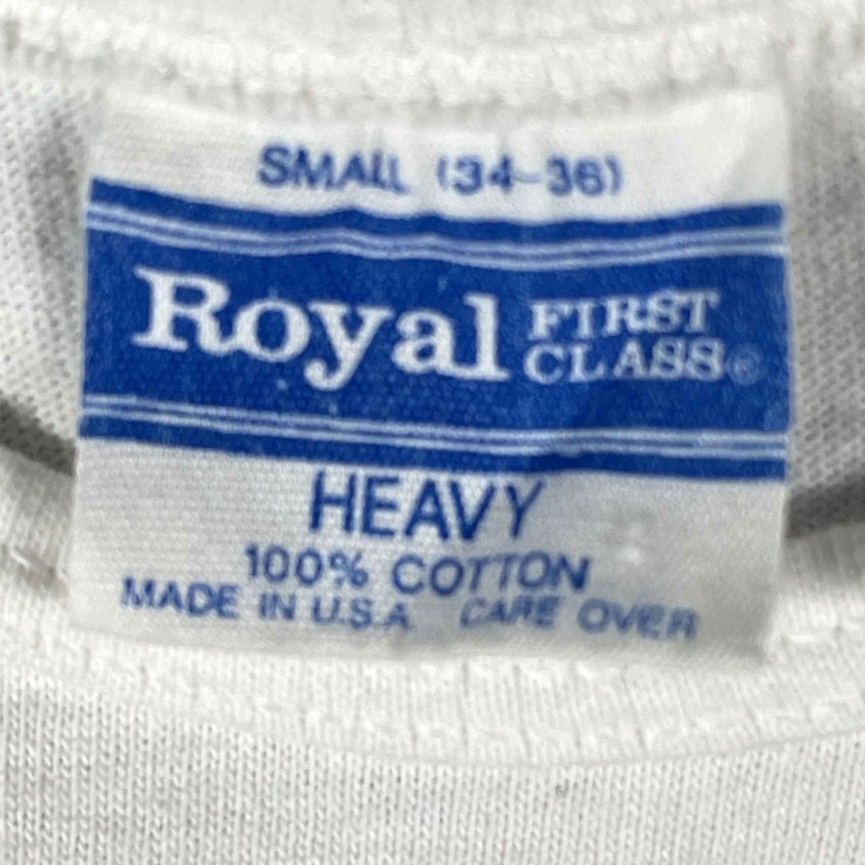 Vintage VINTAGE Royal First Class Shirt Mens Small White Eagle Crest Tank Germany Travel Size US S / EU 44-46 / 1 - 5 Thumbnail
