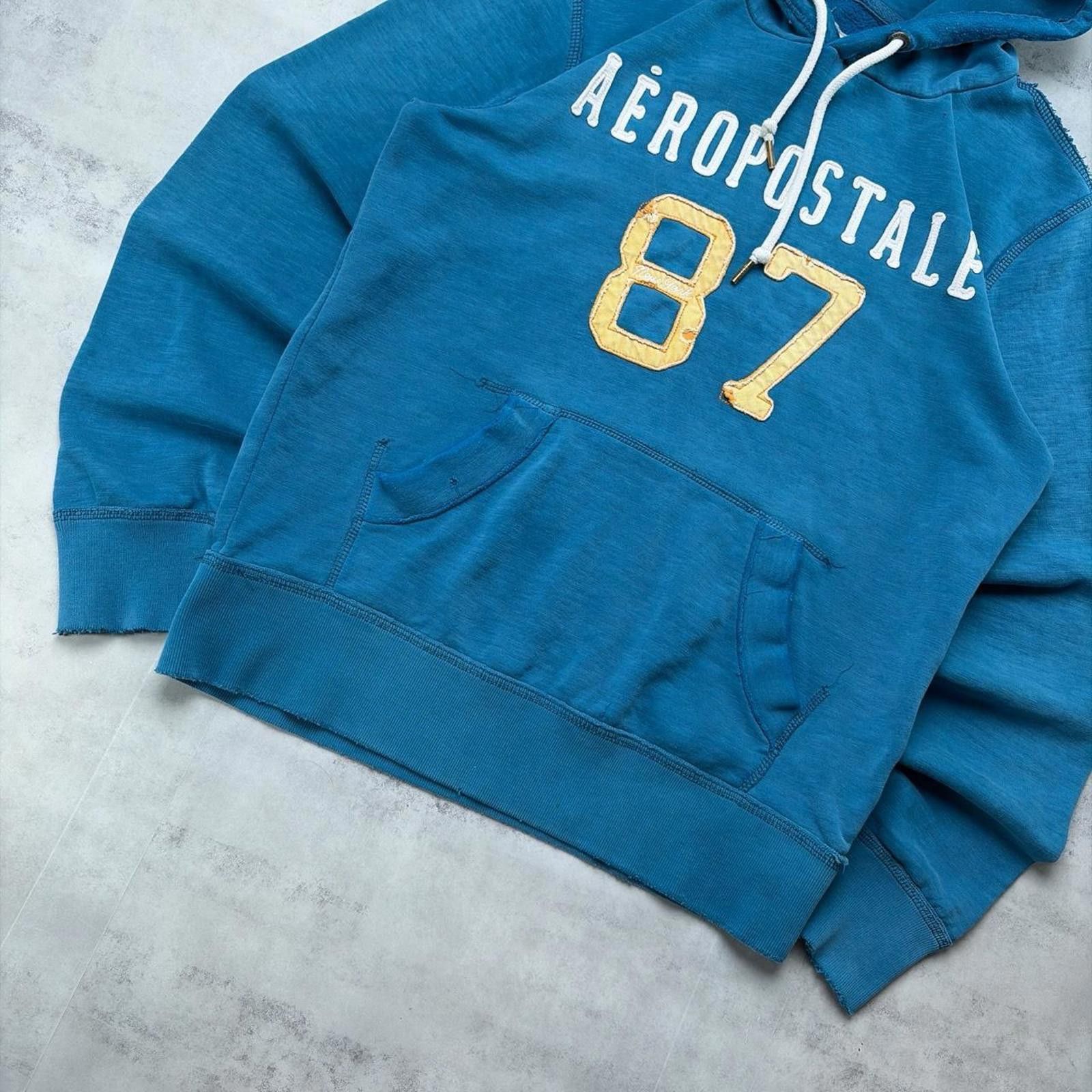 Aeropostale Y2K Blue Aeropostale Grunge Distressed Skater Hoodie Size US S / EU 44-46 / 1 - 4 Thumbnail