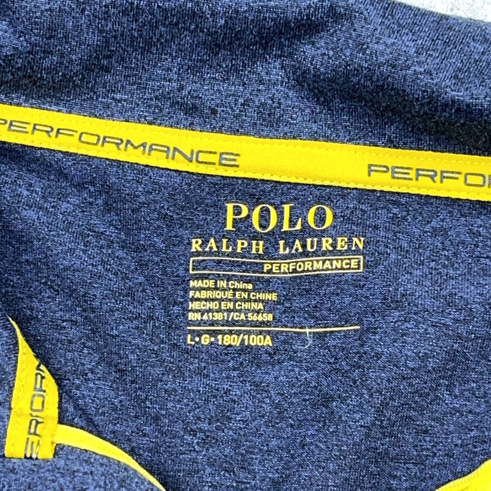 Polo Ralph Lauren Polo Ralph Lauren Sweater Men L Blue Pullover 1/4 Zip Performance Wicking Knit Mock Neck Logo Zipper Size US L / EU 52-54 / 3 - 4 Thumbnail
