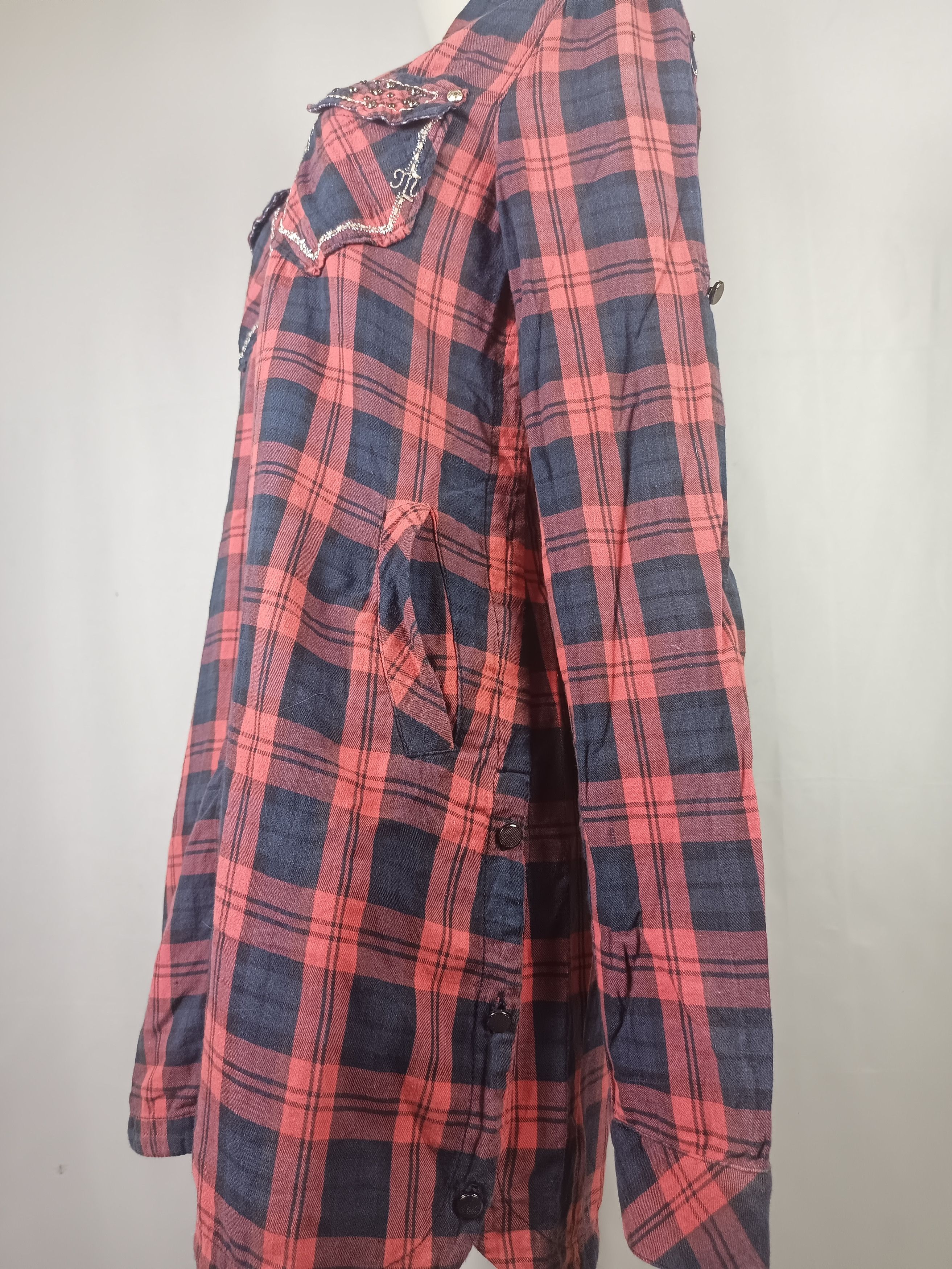 Japanese Brand × Le Grande Bleu (L.G.B.) × Miss Me Miss Me Since2001 Tartan Sequine Button Ups Shirt lgb Style Size M / US 6-8 / IT 42-44 - 12 Thumbnail