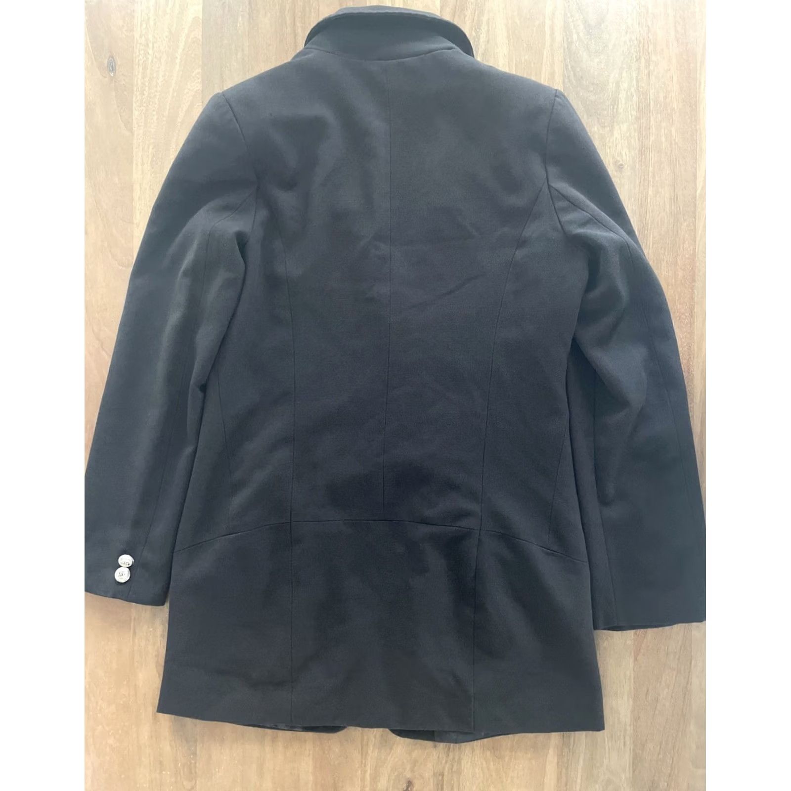 Roberto Cavalli VINTAGE Roberto Cavalli Blazer Women's L Black Double Breasted Jacket Size L / US 10 / IT 46 - 2 Thumbnail