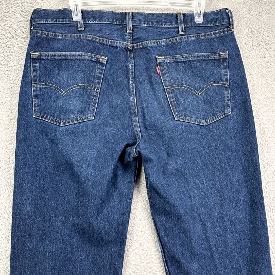Levi's Levi's Jeans Mens Relaxed Straight Blue Dark Wash Red Tab 5 Pocket Denim 40X30 Comfort Outdoor Size US 40 / EU 56 - 5 Thumbnail