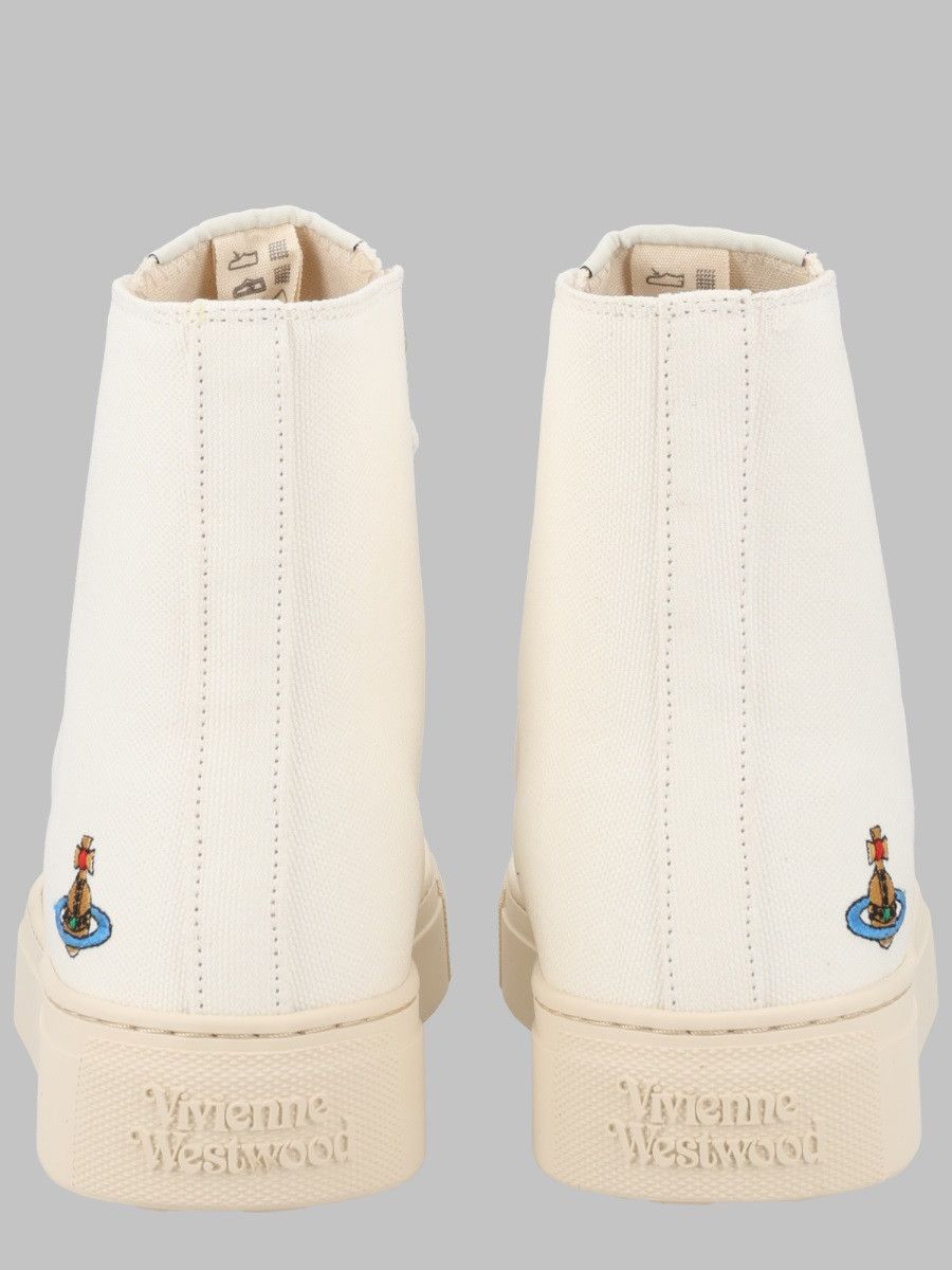 Vivienne Westwood VIVIENNE WESTWOOD SNEAKER HIGHT TOP "PLIMSOLL" - WHI (IT 38) Size US 8 / IT 38 - 1 Thumbnail