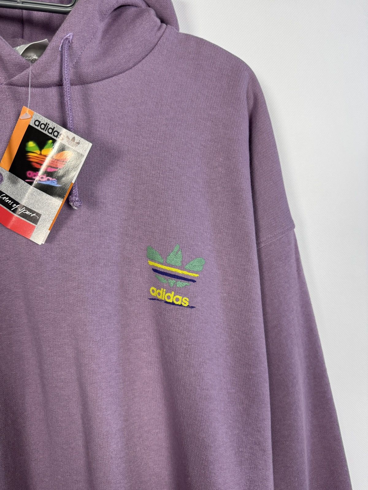 Adidas Adidas Vintage Purple Hoodie 90s Retro Sweatshirt Size M/L Size US L / EU 52-54 / 3 - 6 Thumbnail