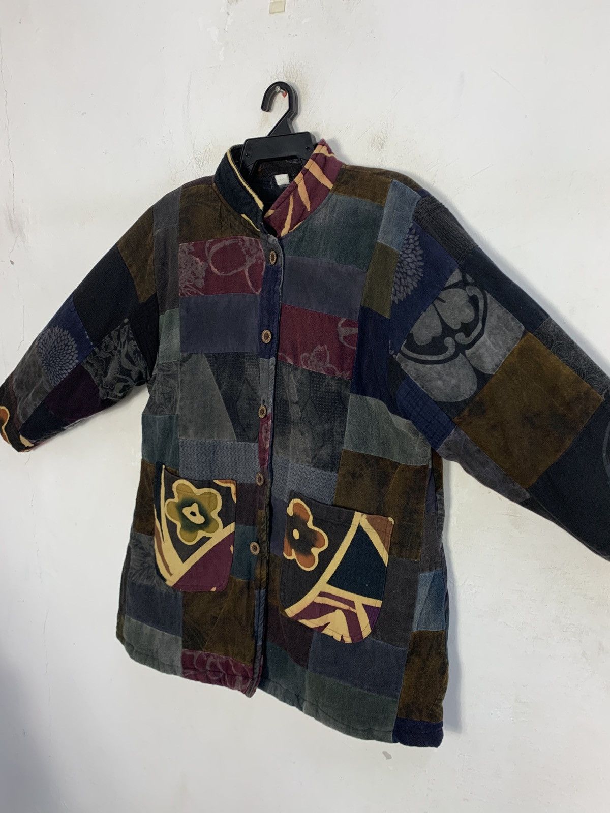 Japanese Brand × Vintage Japanese Brand Floral Full Button Up Jacket Quilted Inner Size US M / EU 48-50 / 2 - 4 Thumbnail
