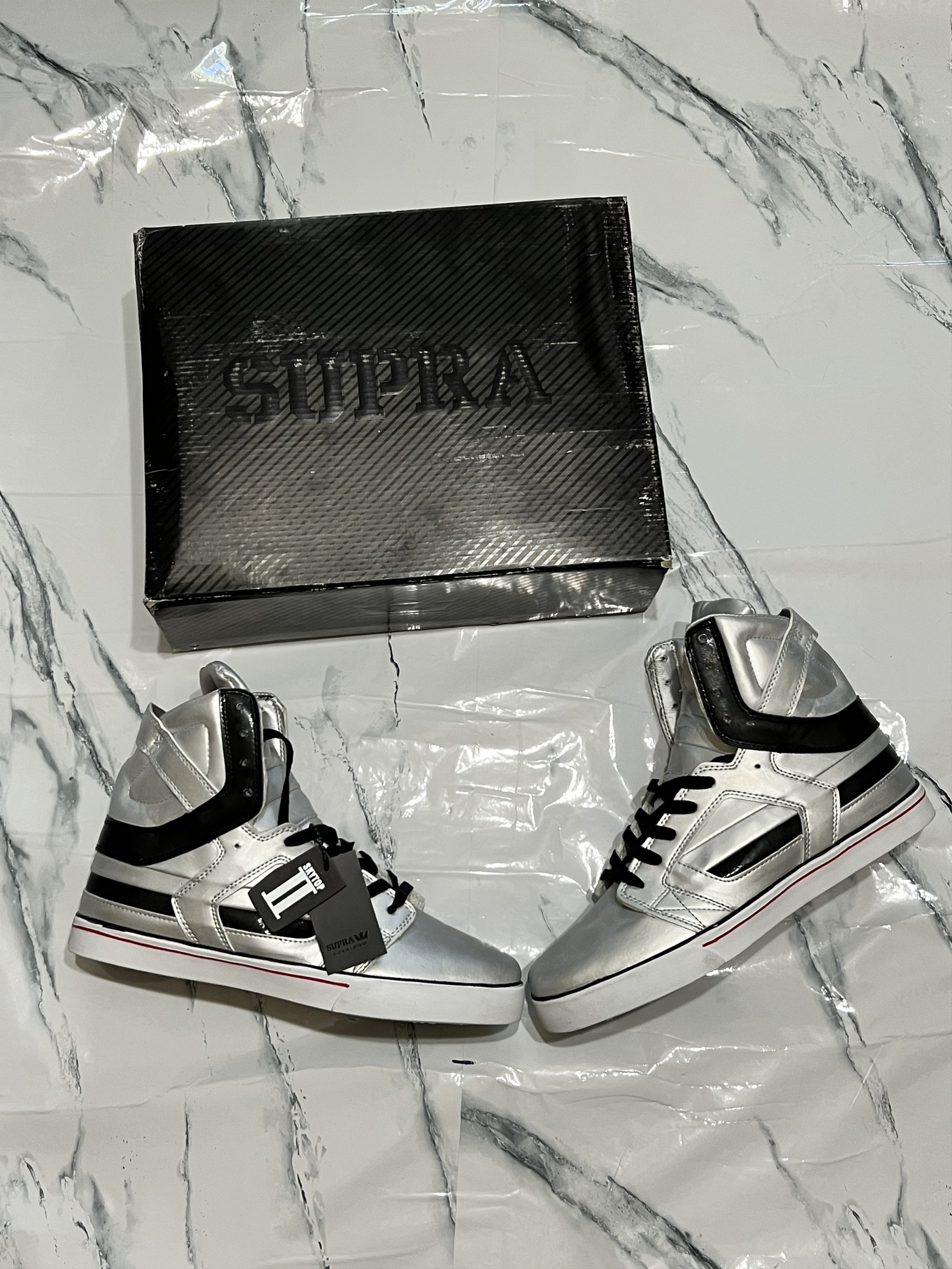 Supra Skytop 2 Black Gold And Red Bottom Grailed