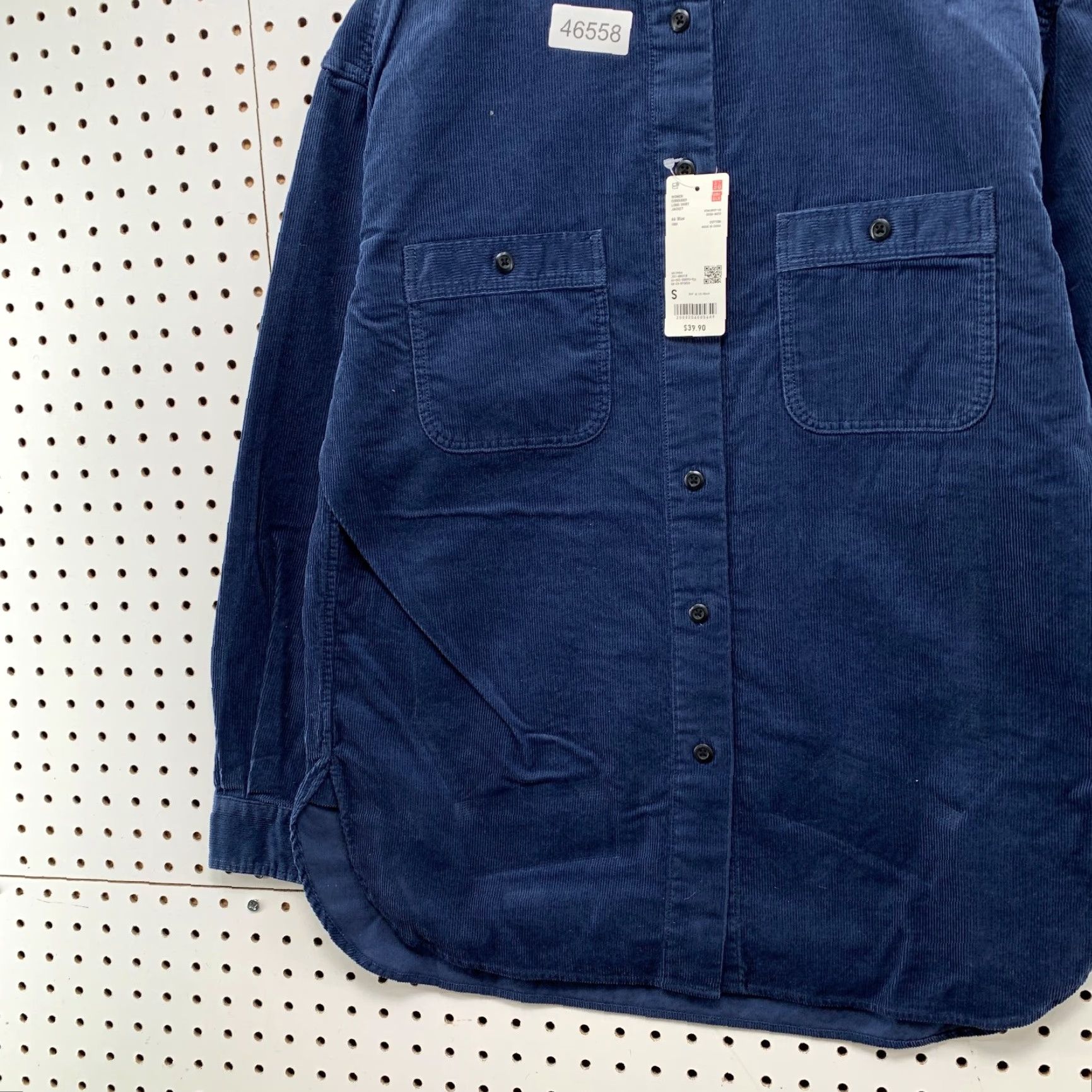 Uniqlo VINTAGE Uniqlo Corduroy Shirt Jacket Womens Small Blue Collarless Pocket NWT Size L / US 10 / IT 46 - 5 Thumbnail